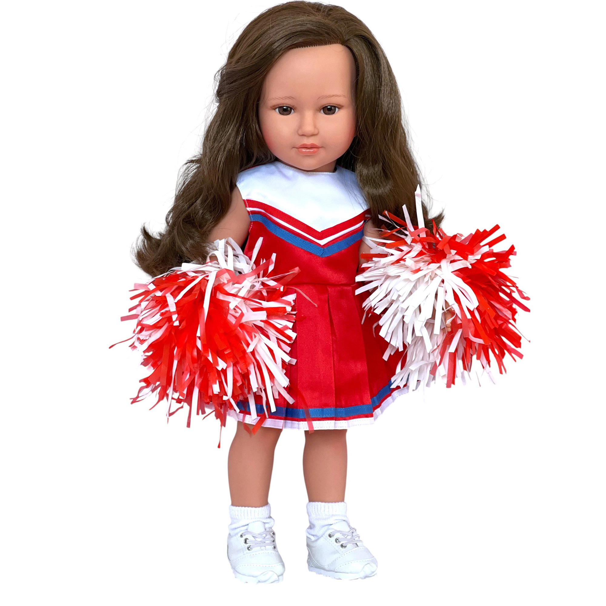 MBD® 18 Inch Girl Doll Clothes- Red Cheerleader Outfit Fits 18 Inch Kennedy and Friends Dolls
