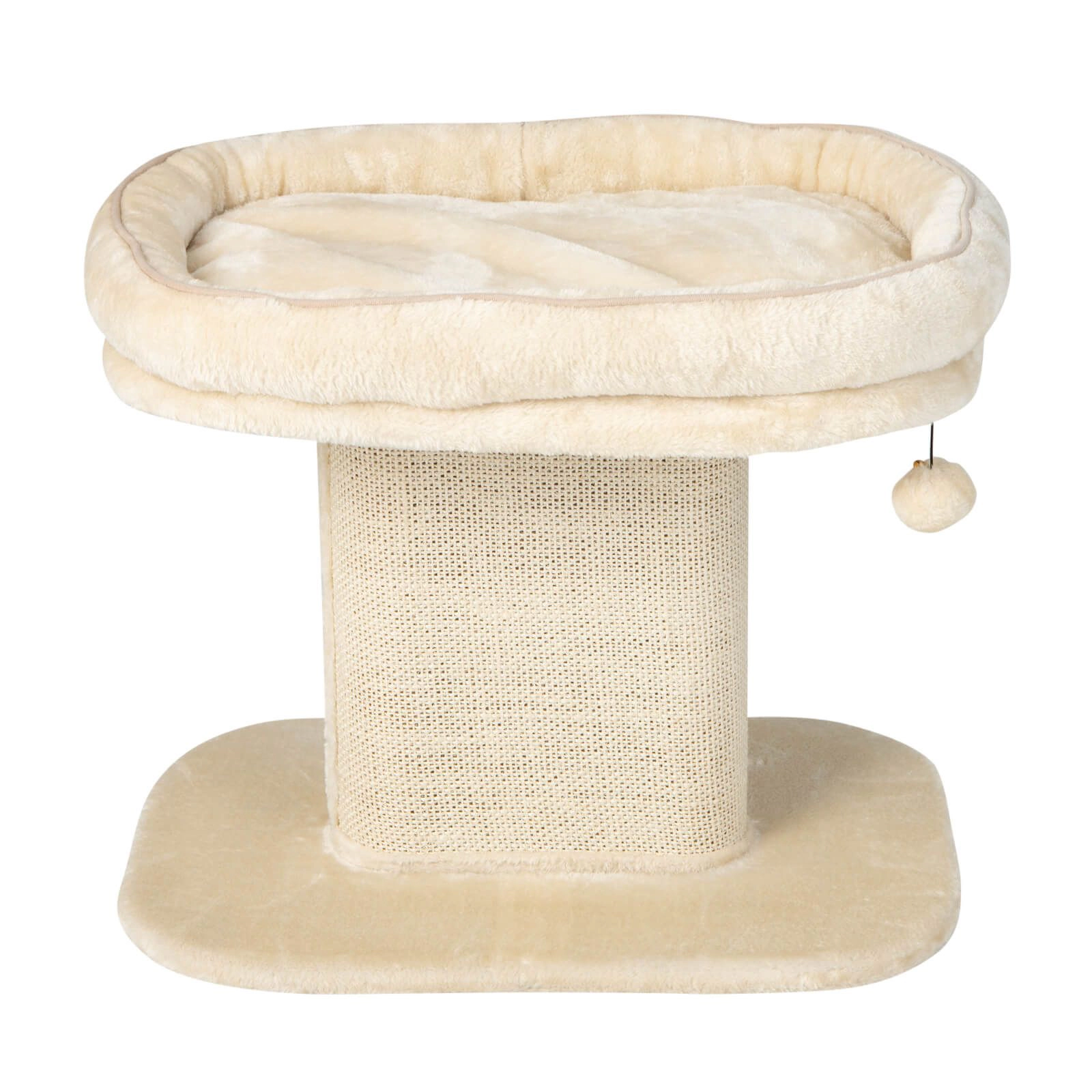 SlickBlue Compact Cat Tree with Plush Perch and Sisal Scratching Pad