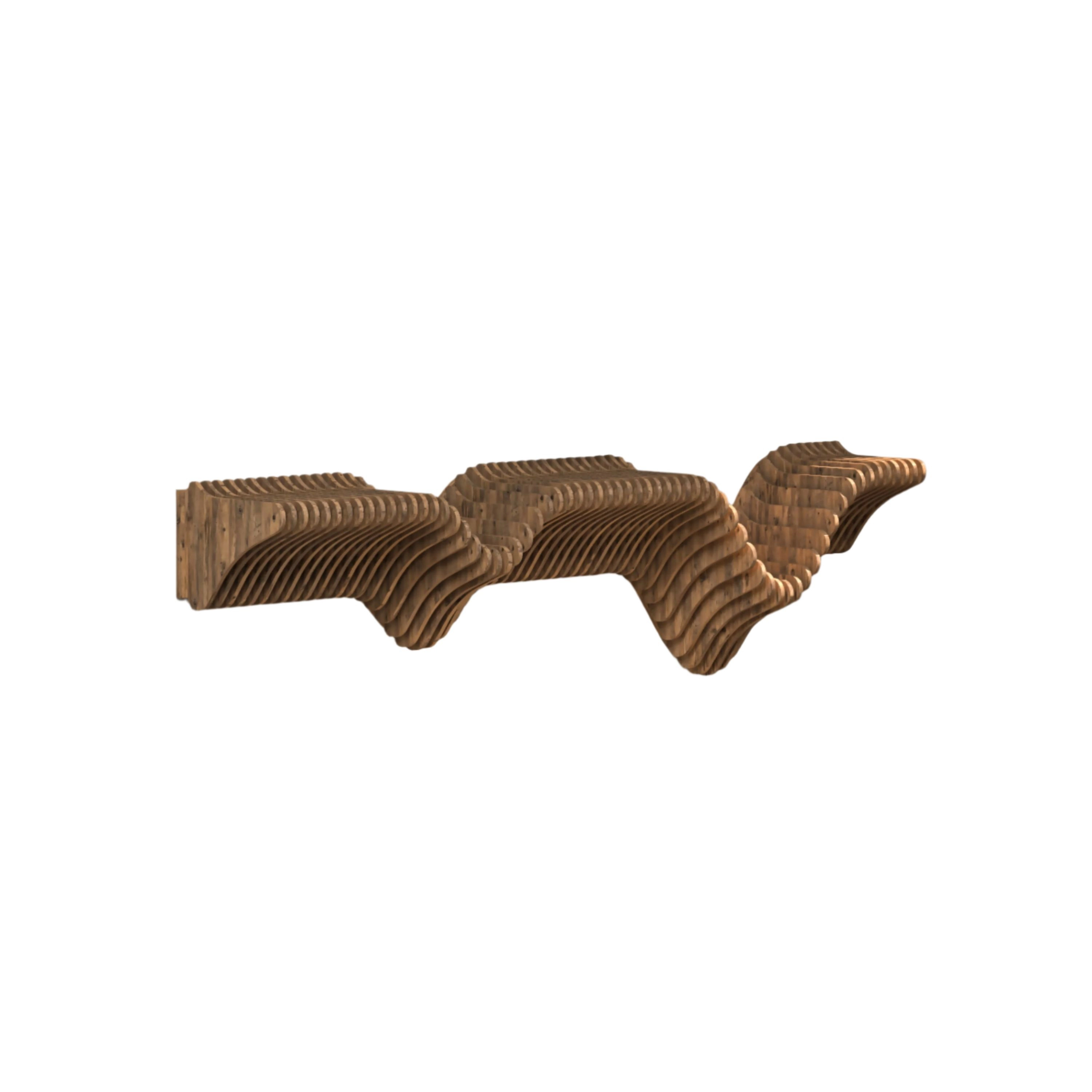 Wear Sierra 40" Geometric Floating Wall Shelf