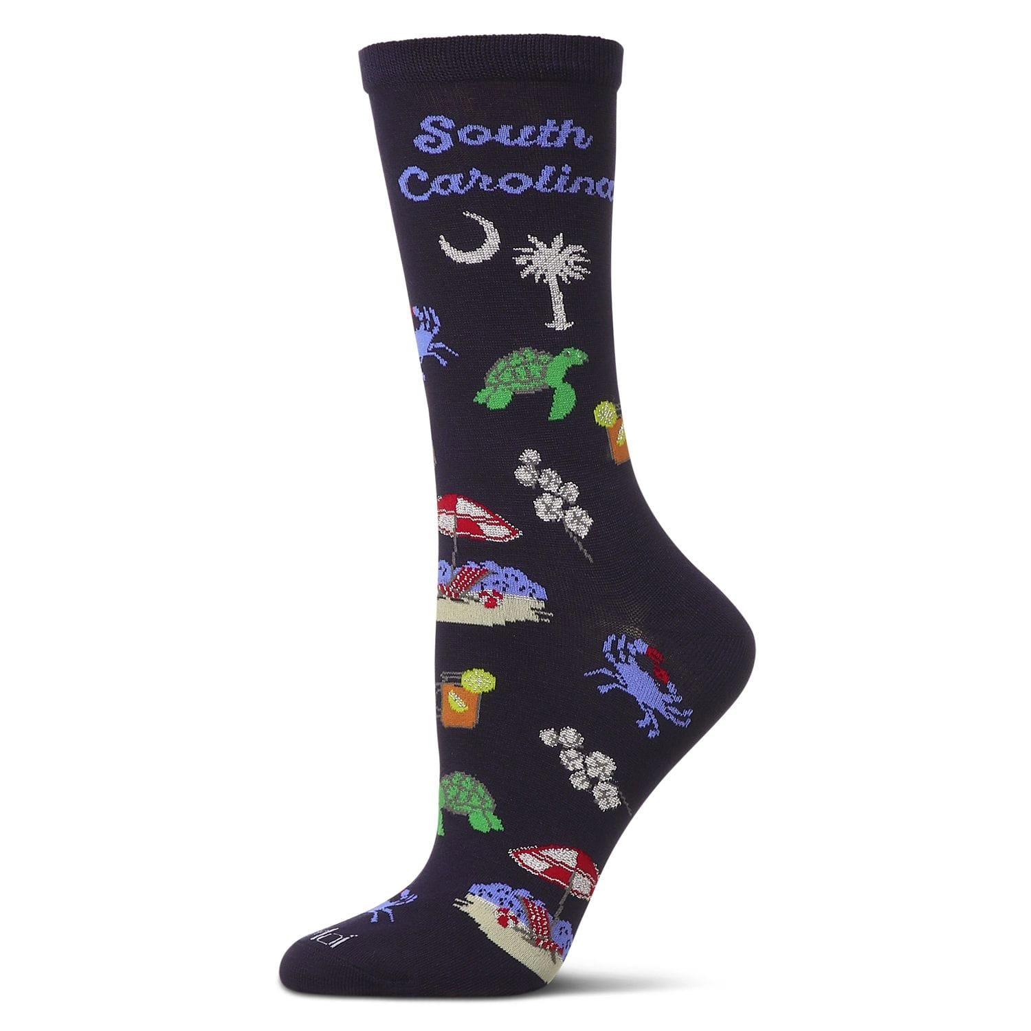 MeMoi Women's South Carolina Rayon From Bamboo Crew Socks
