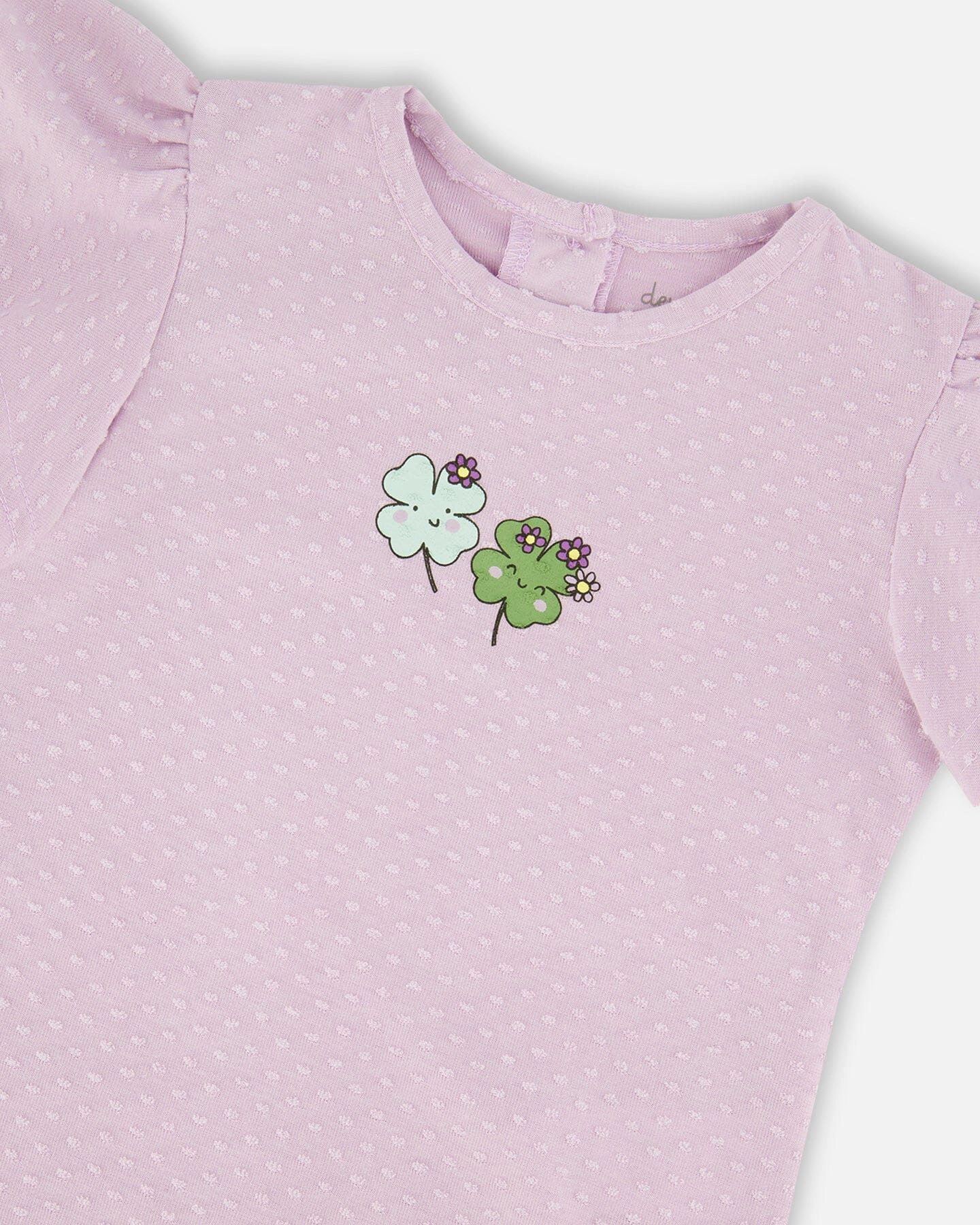 Deux par Deux Girls Jersey Flutter Sleeve T-Shirt