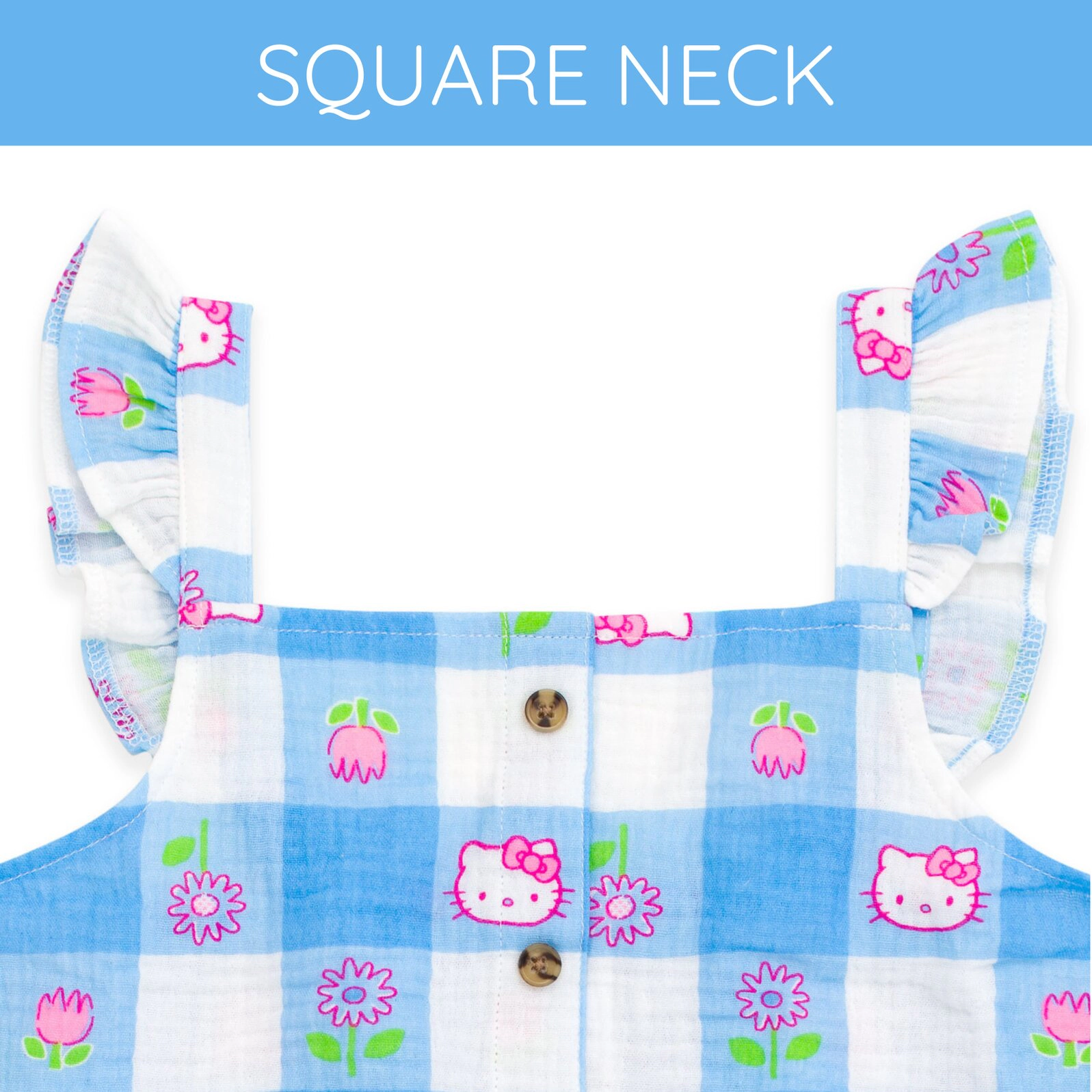 Hello Kitty Girls' 2-Piece Sleeveless Top and Shorts Set