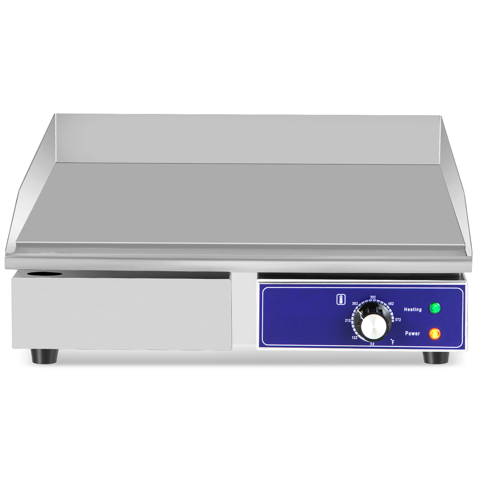 LJG 22 Inch Countertop Electric Griddle 2000W 110V Commercial Stainless Steel Grill