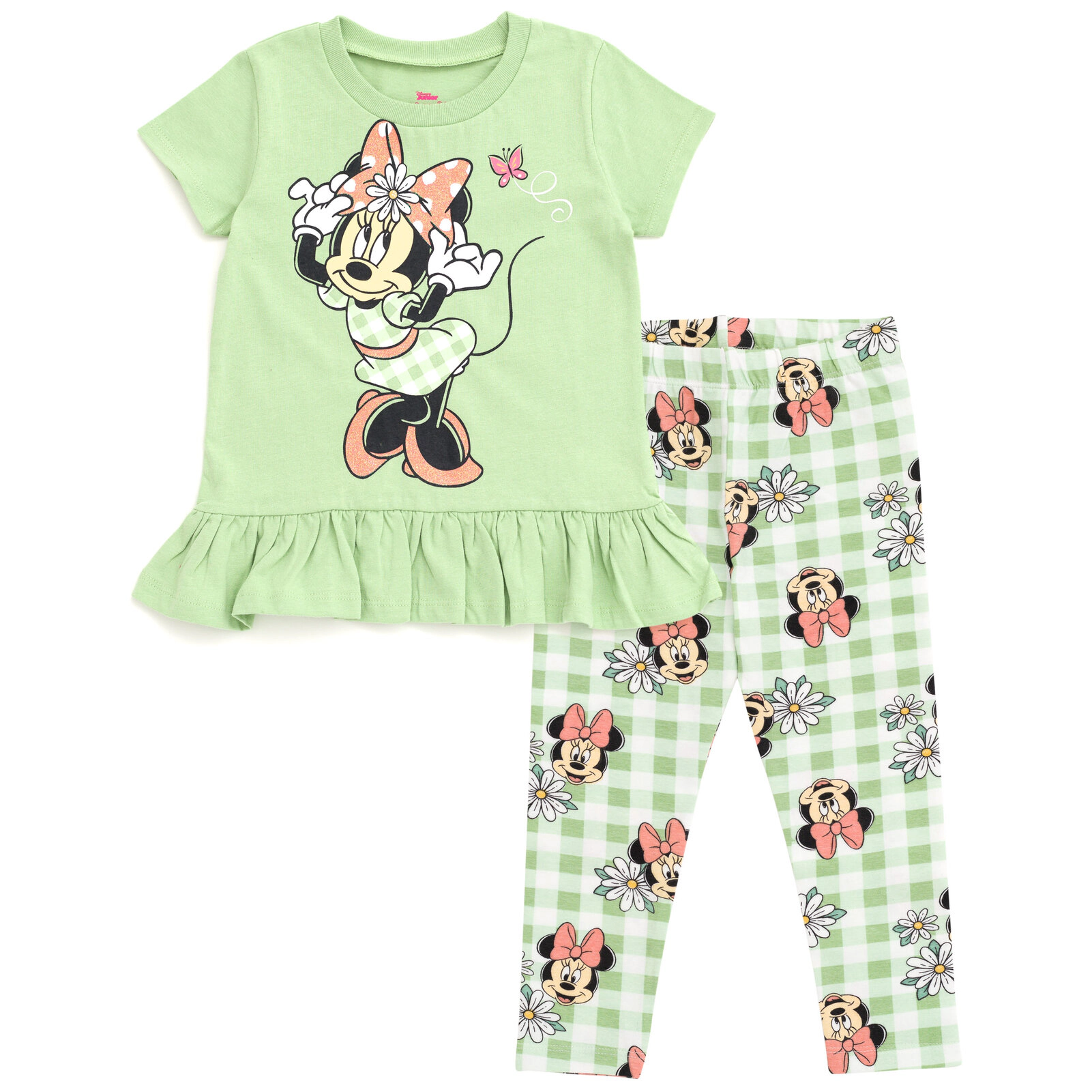 Disney Minnie Mouse Girls' 2-Piece T-Shirt and Leggings Set