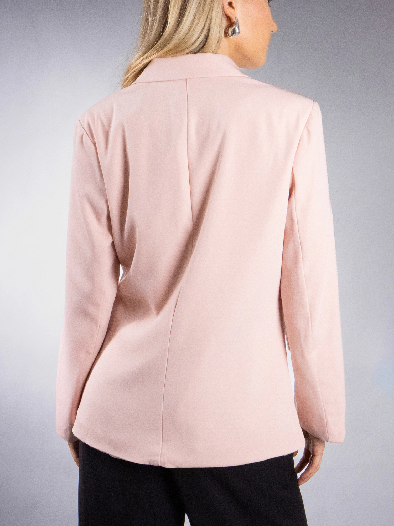 JESS by Meiko Women's Notched Lapel Double Tie Wrap Blazer