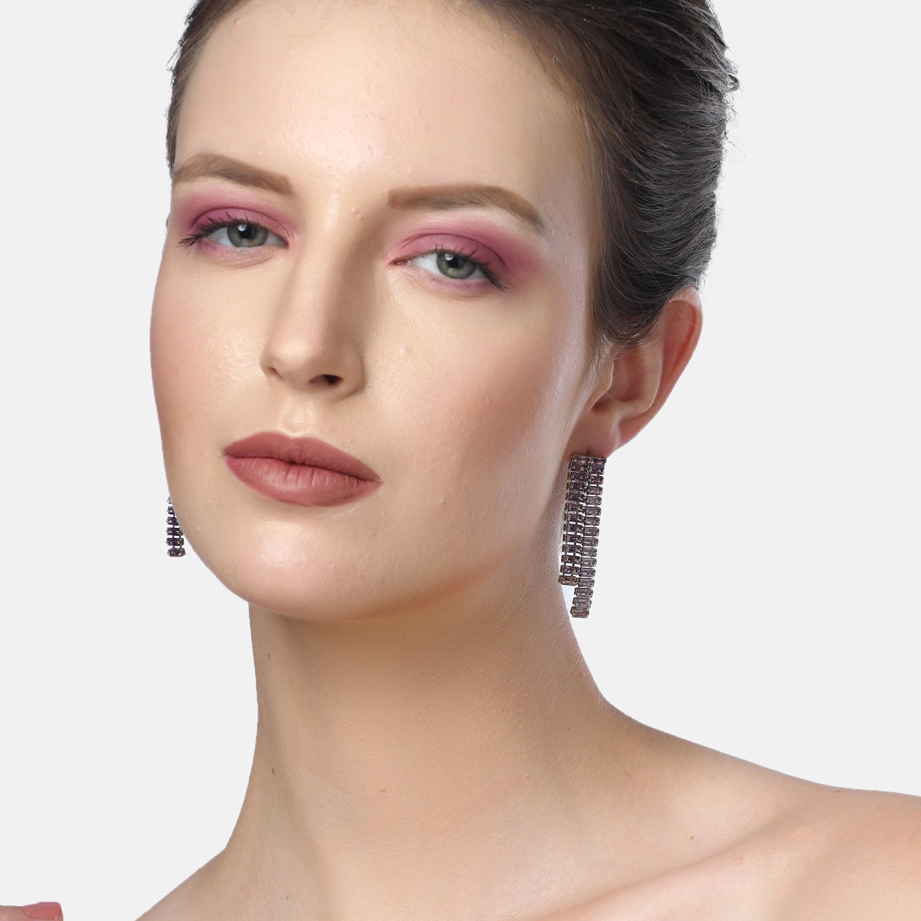 AGP PARIS Womens Diva Asymmetric Drop Earrings