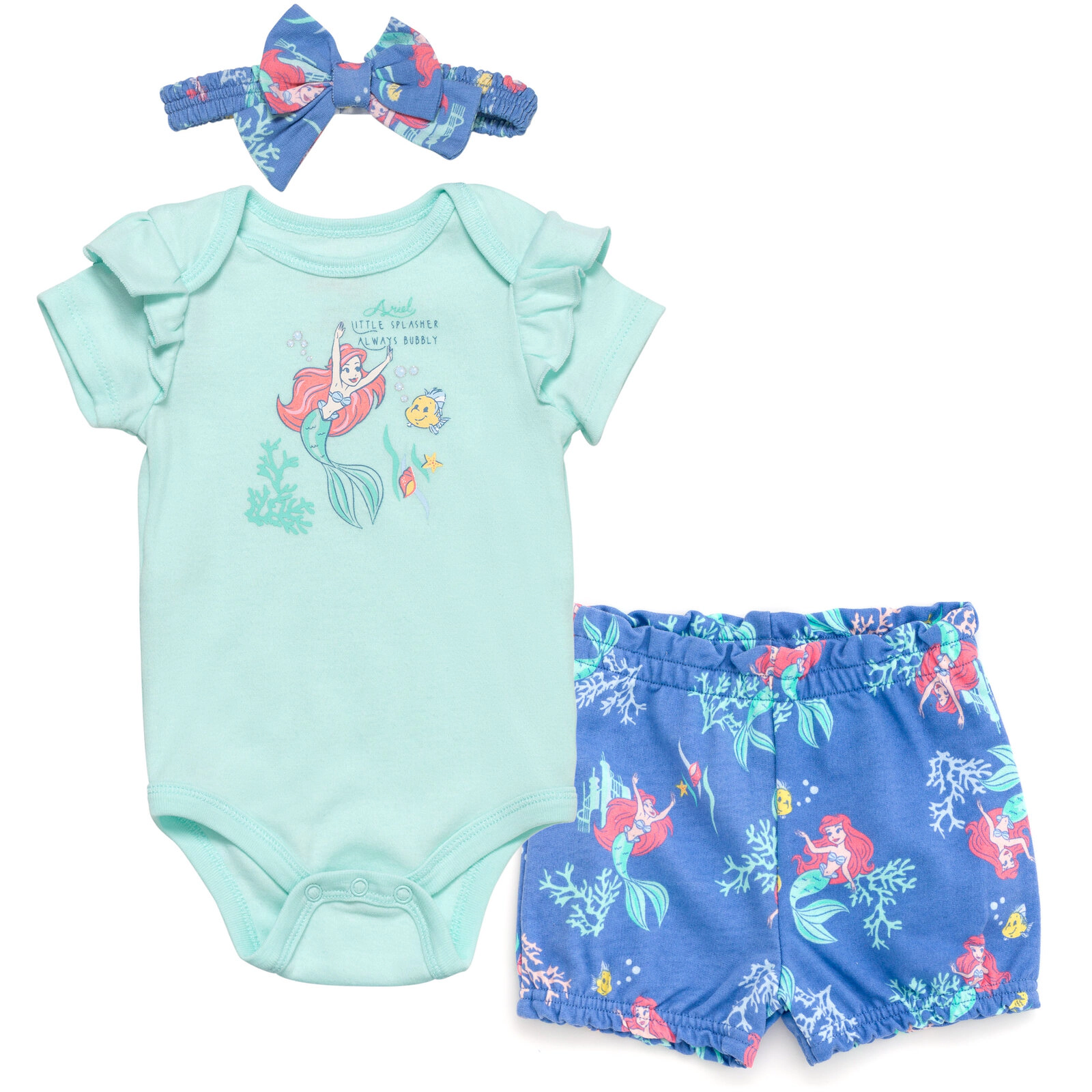 Disney Baby Girls' Bodysuit and Shorts Set