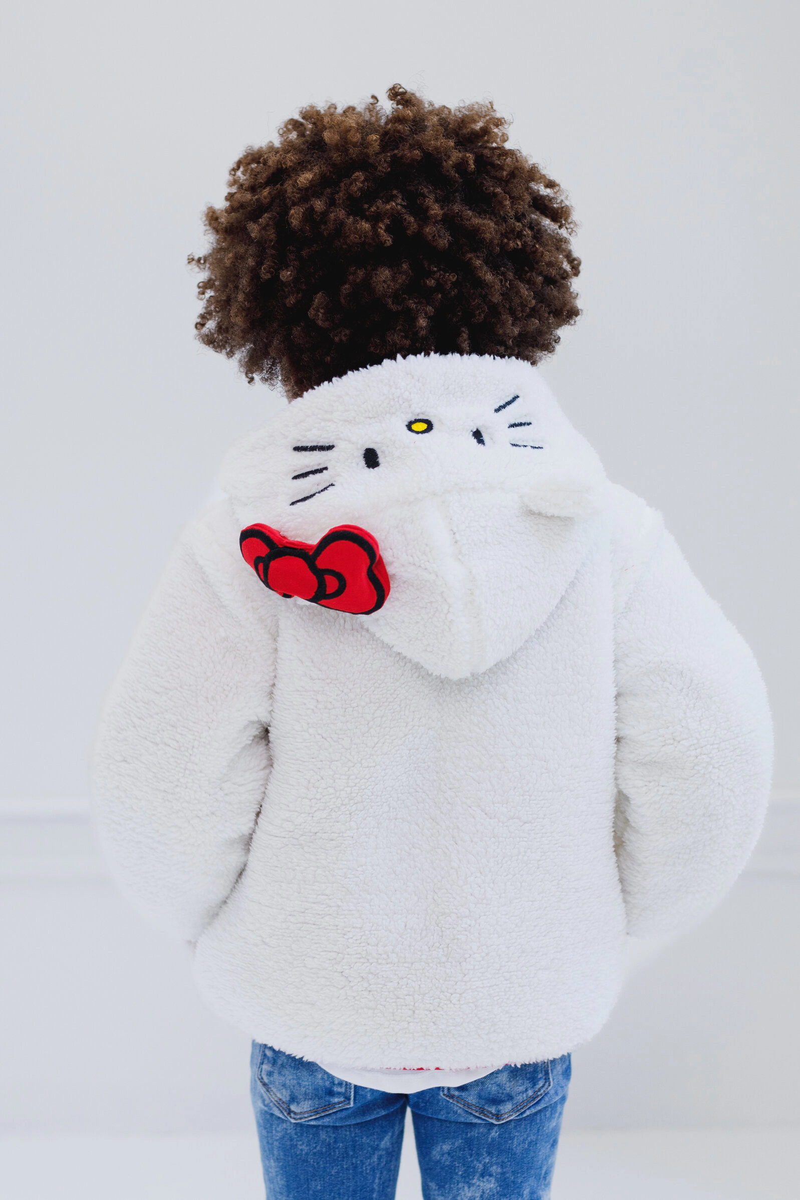 Hello Kitty Girls' Cosplay Hooded Fleece Jacket