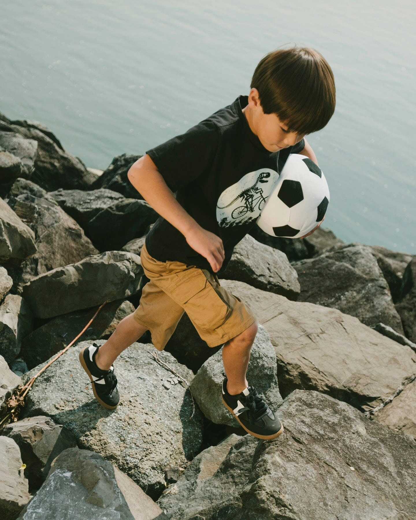 Deux par Boys Stretch Twill Bermuda with Cargo Pockets