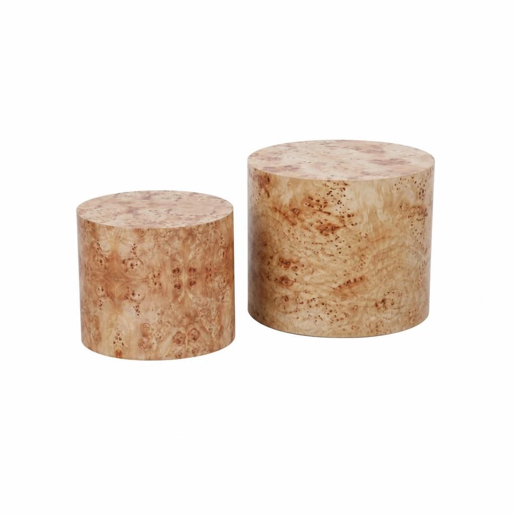 GOODSILO Compact Square Solid Wood End Table Small Accent Table