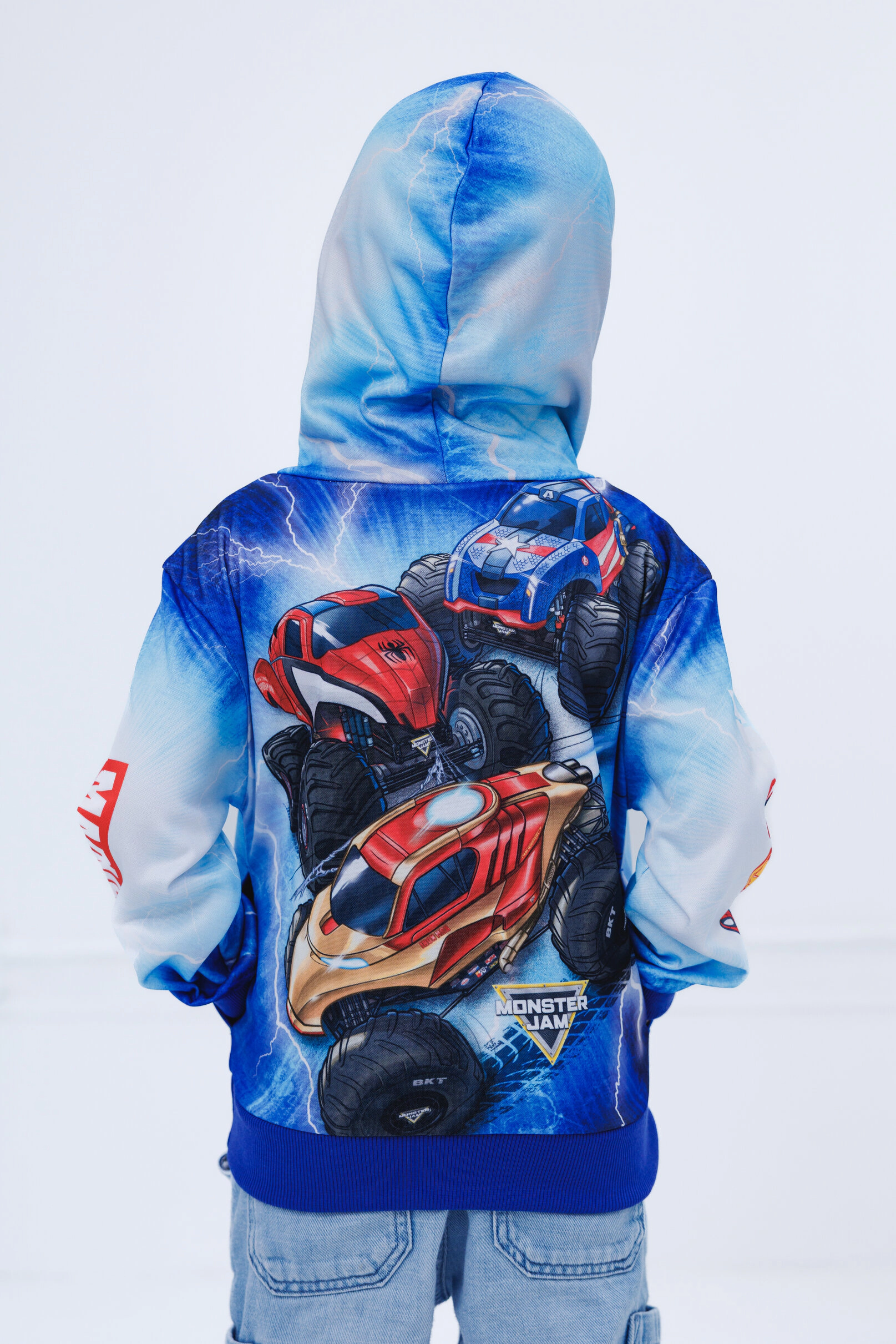 Monster Jam Marvel's Trucks Boys' Fleece Pullover Hoodie