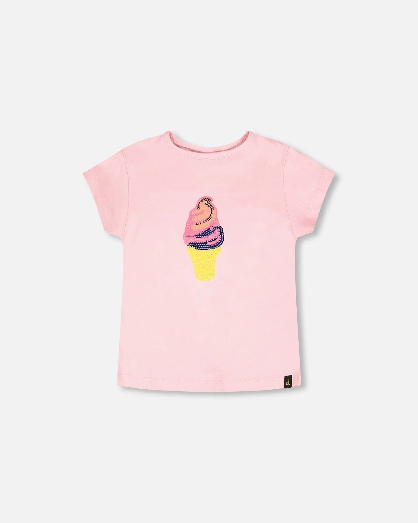 Deux par Girls Organic Cotton Jersey Ice T-Shirt