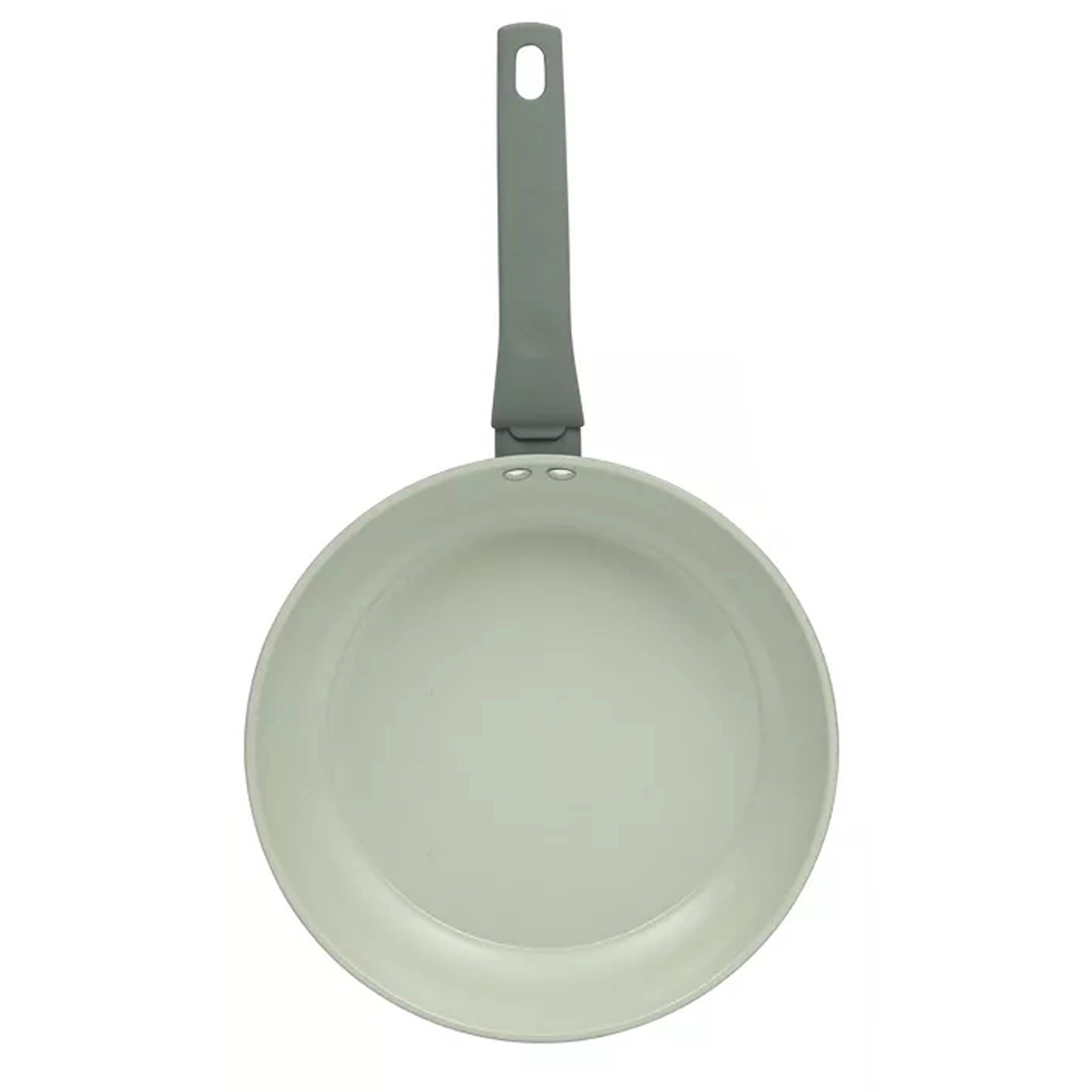 Gibson Home Barnsdall 10 Inch Nonstick Aluminum Frying Pan in Sage Green