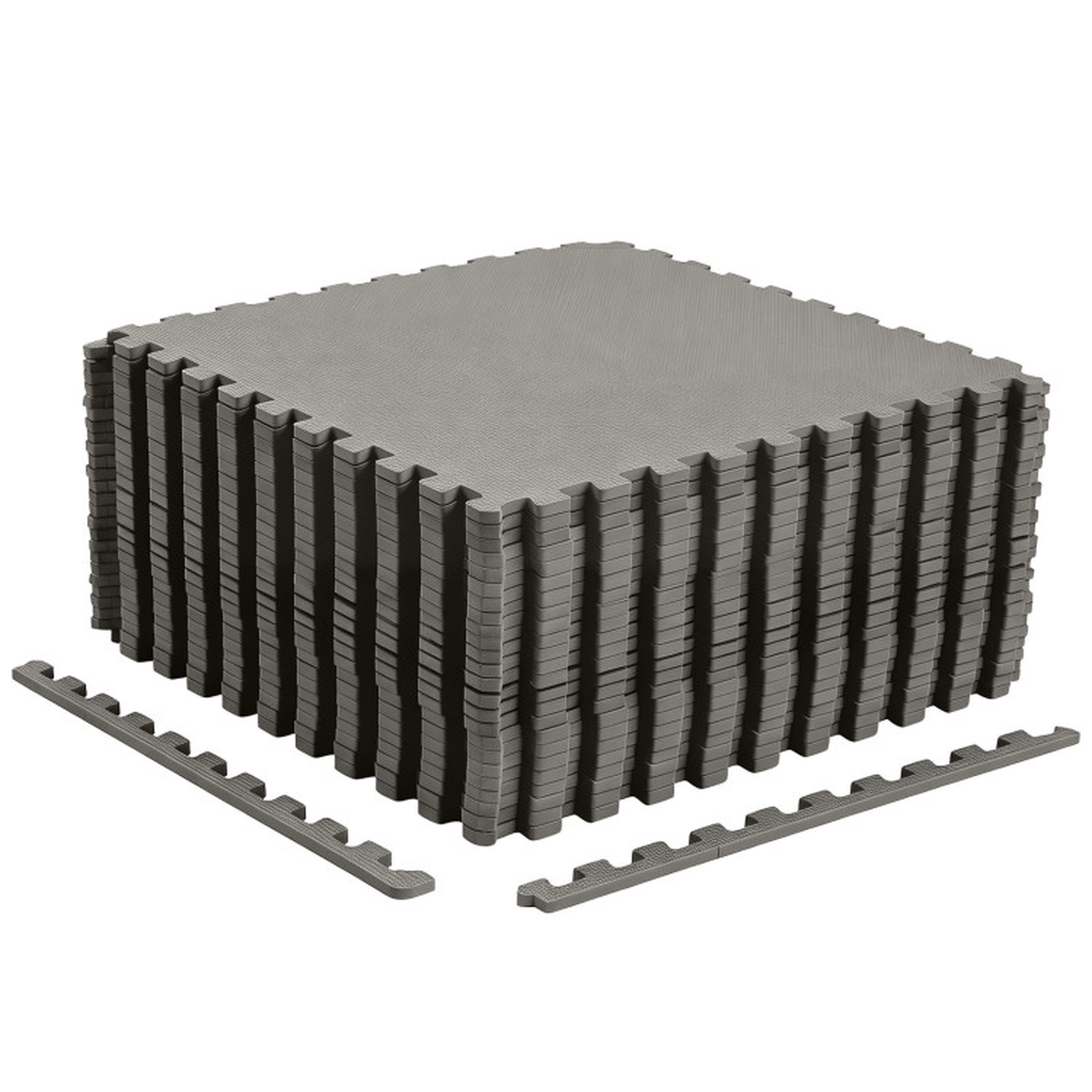 SUGIFT Non-Slip Interlocking EVA Foam Floor Mats 0.5-in Thick Floor Tiles Gray