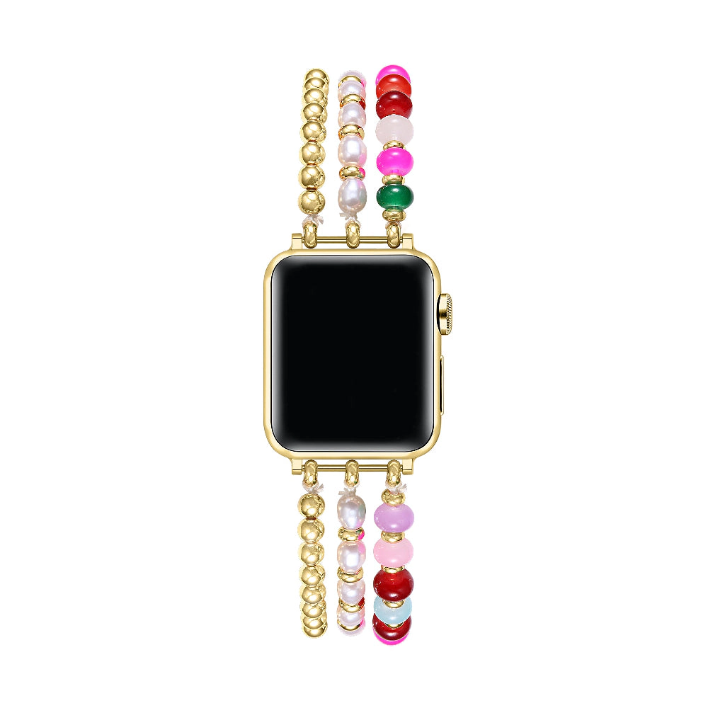Posh Tech Womens Jasmine Beaded Band for Apple Watch