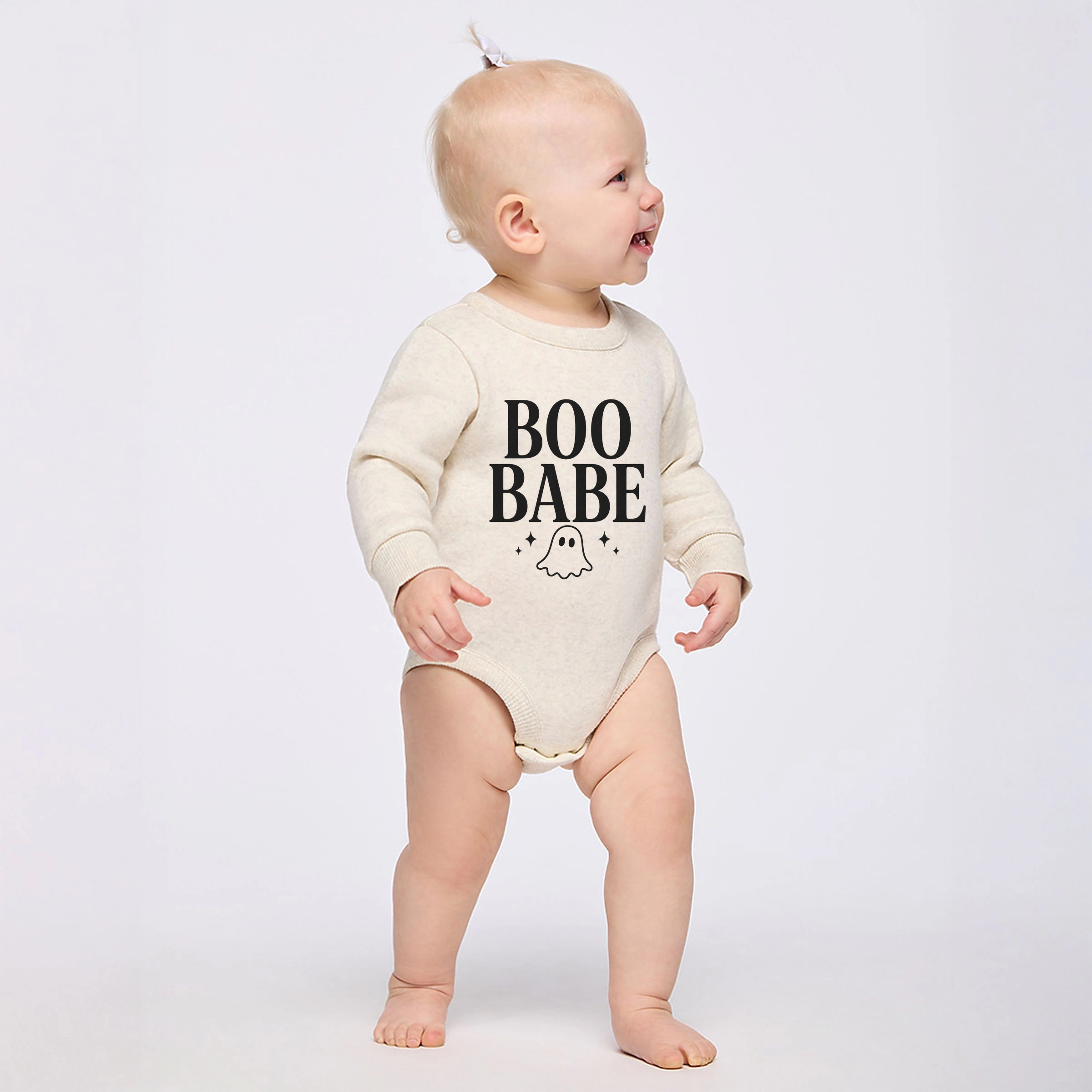 The Juniper Shop - Infant Fleece BodySuit Boo Babe Ghost