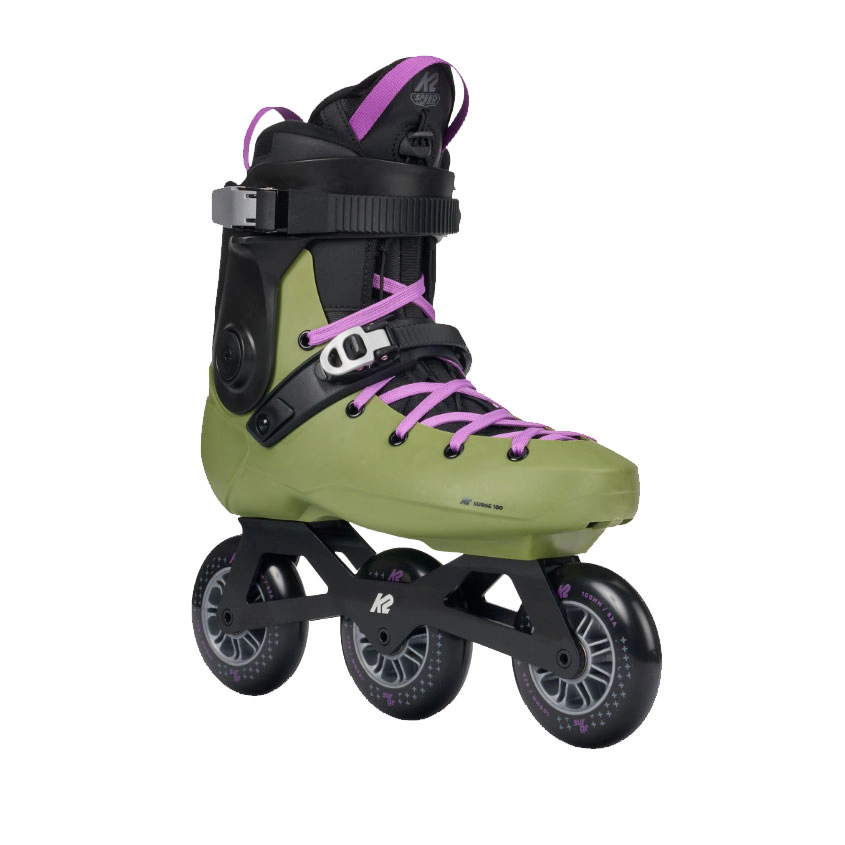 K2 Surge 100 3 Wheel Inline Skates for Men Women Adult - Unisex Urban Street Fitness Roller Skate Blades