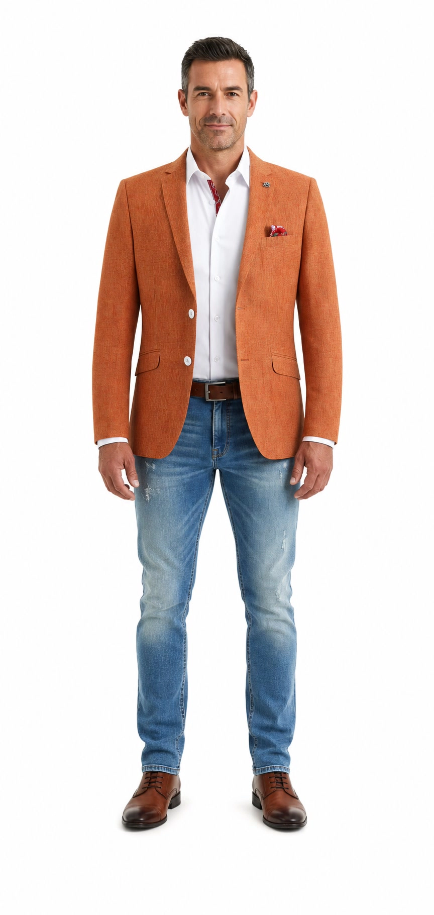 Elie Balleh Men's Solid Slim Fit Blazers Sports Coat Jacket