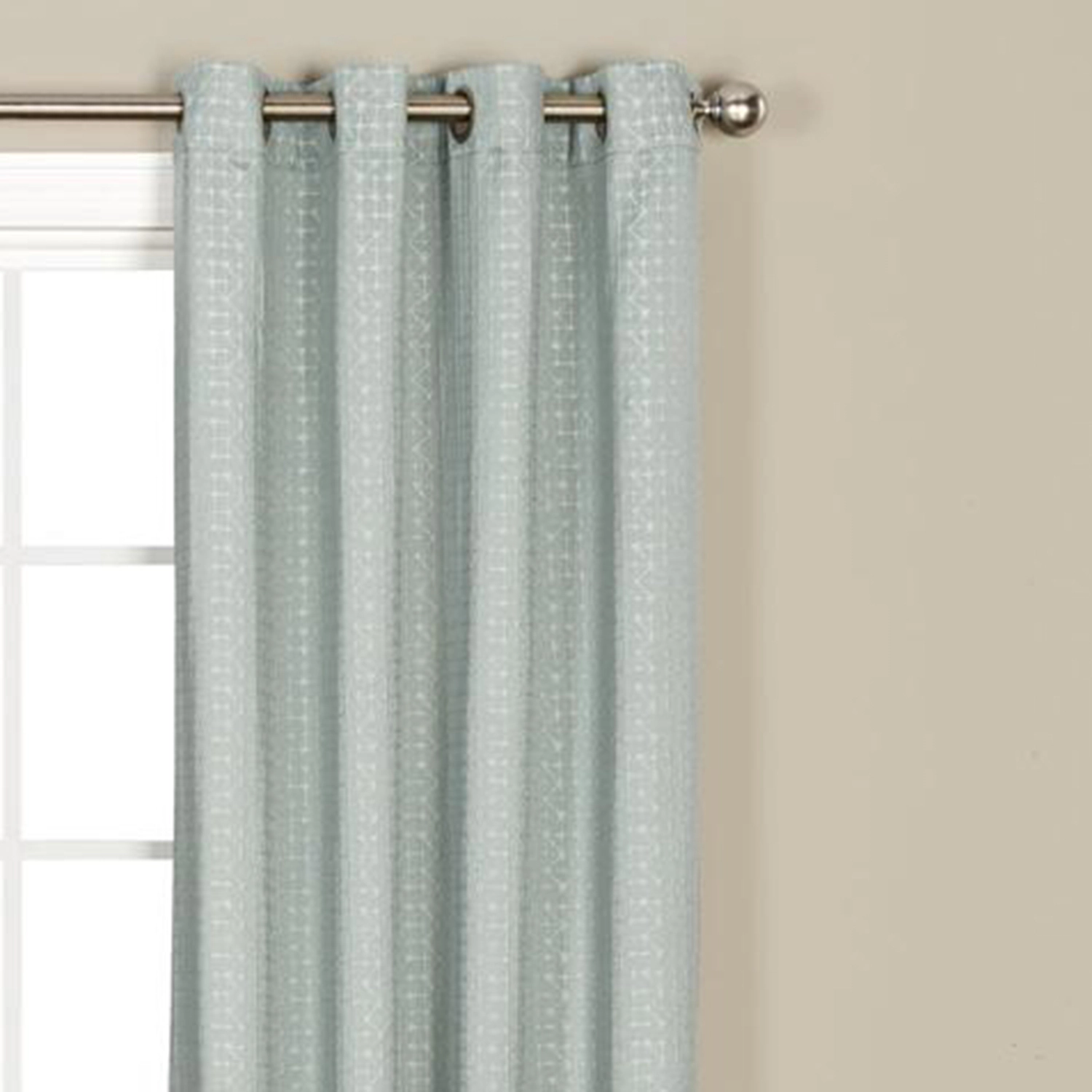 Saturday Knight Ltd Sacai Geometric Woven Jacquard Window Grommet Panel - 52x63