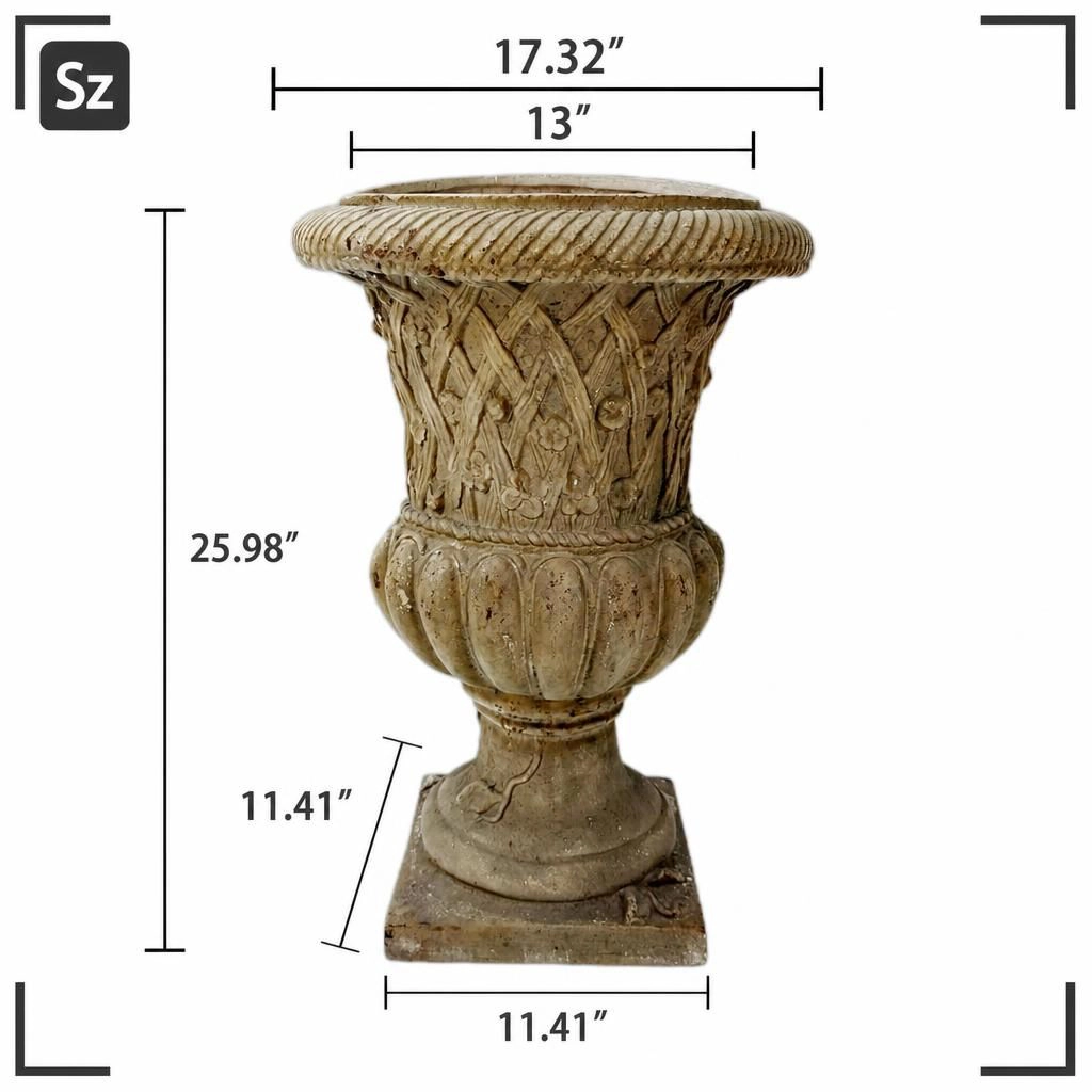 WOW PIONEER Tall Round Decorative Planter