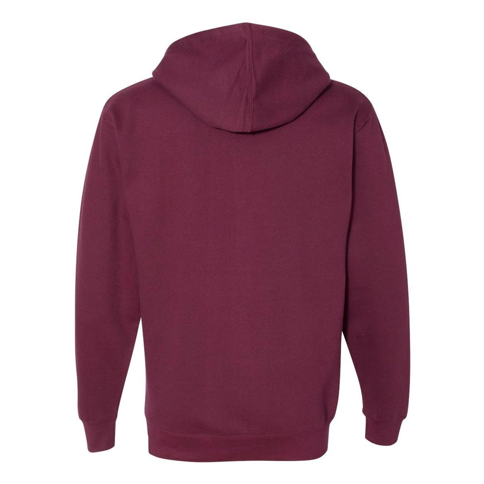 Independent Trading Co. Mens Midweight Full Zip Hooded Sweatshirt