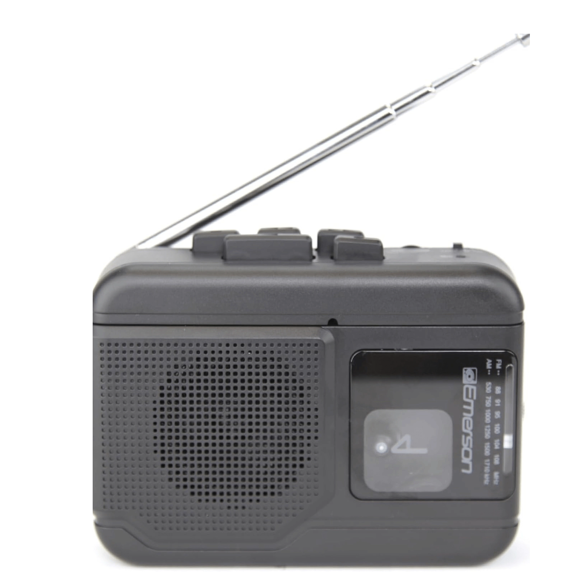 Emerson Portable Cassette Player with Bluetooth Out and Built-In Mic