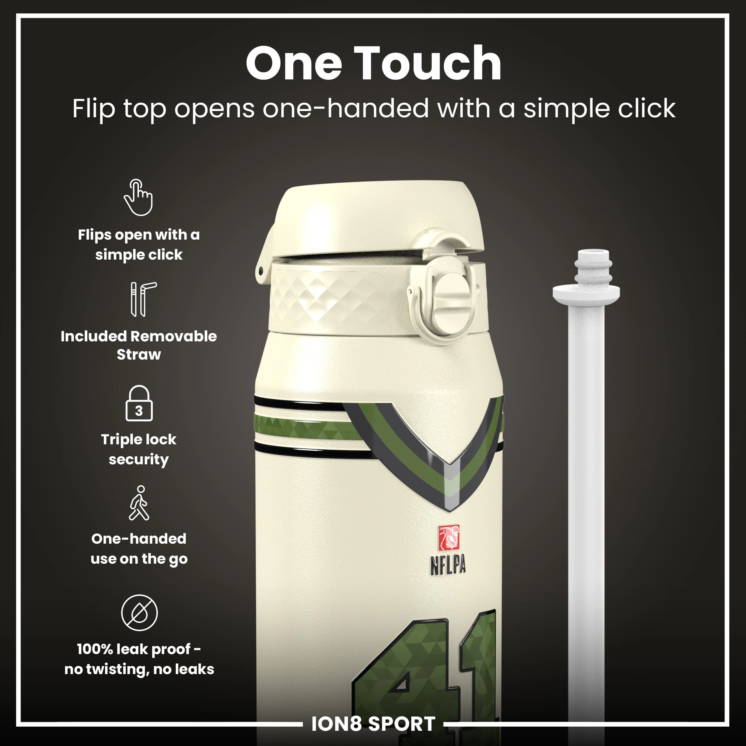 Ion8 NFL PA Thermal Steel Water Bottle