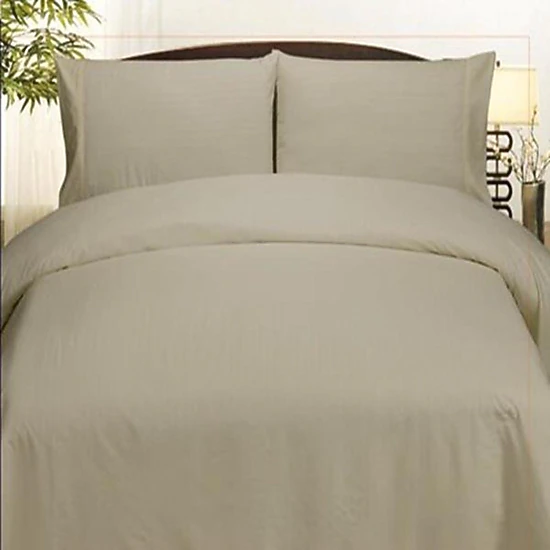 Plazatex Embossed Dobby Stripe 90GSM Microfiber Sheet Set - Full 54x75", Gray