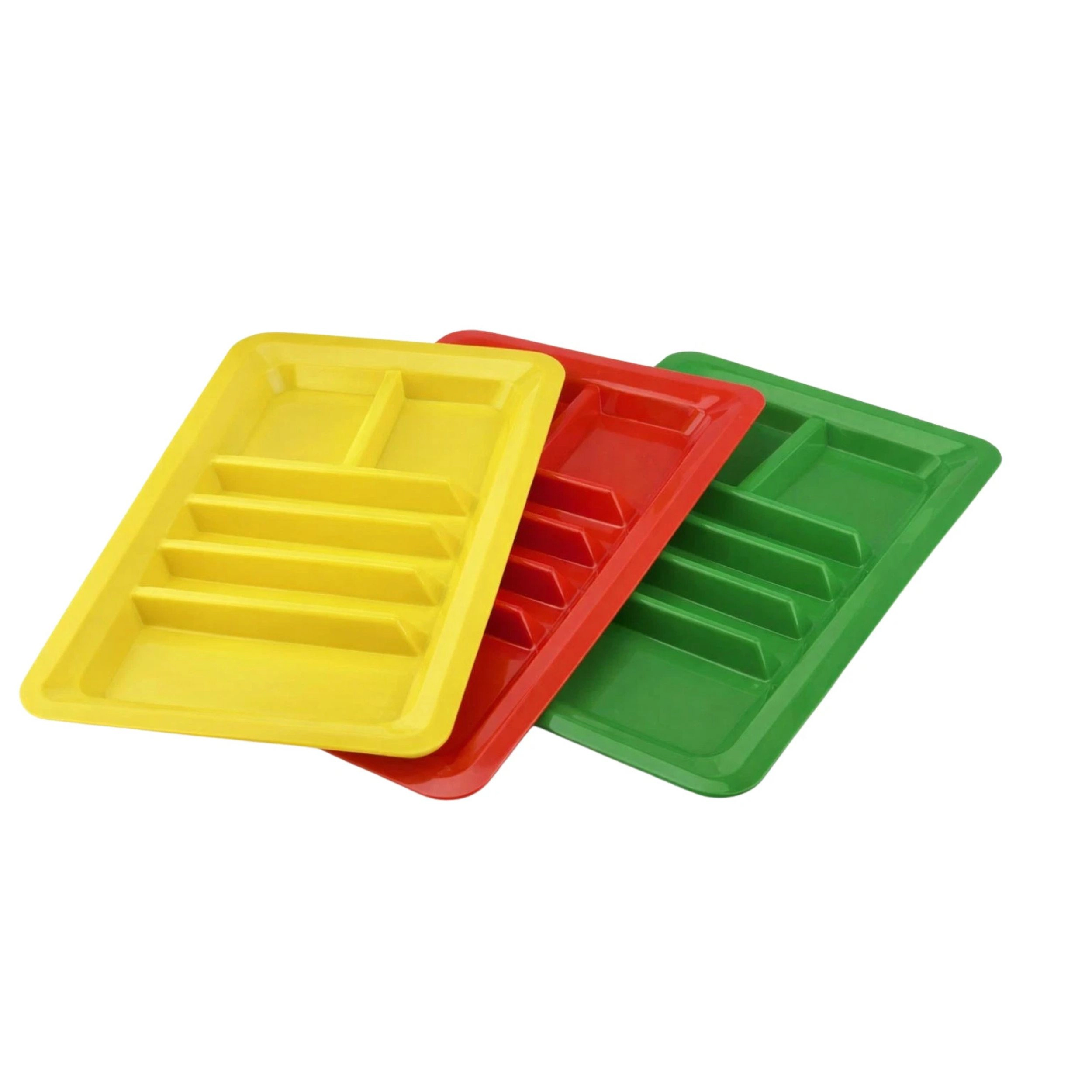 Home Collection Taco Holder Plates BPA-Free Plastic Taco Trays with Compartments Pack of 3