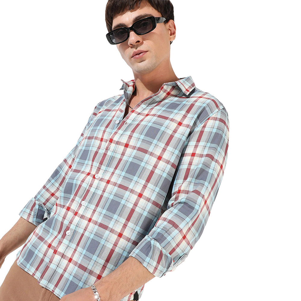 Men's Checkered Casual Shirt