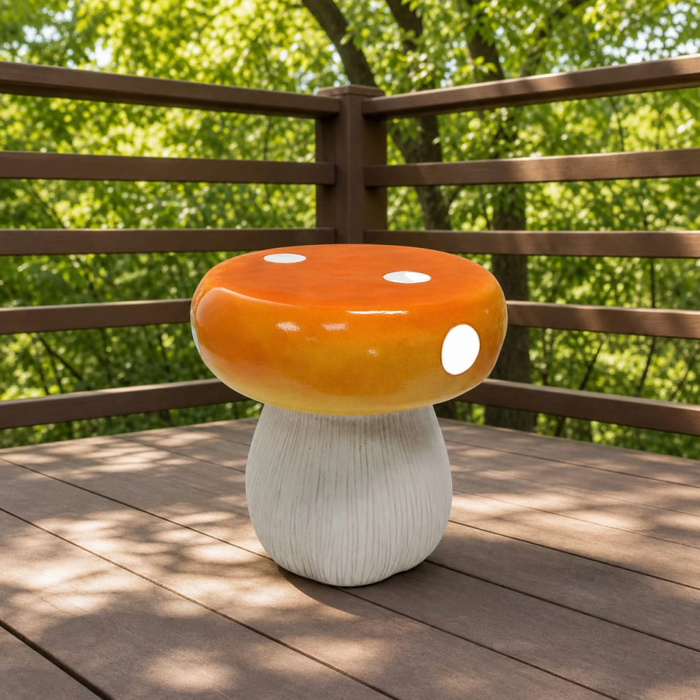 WOW PIONEER Compact Square Resin Patio Stool