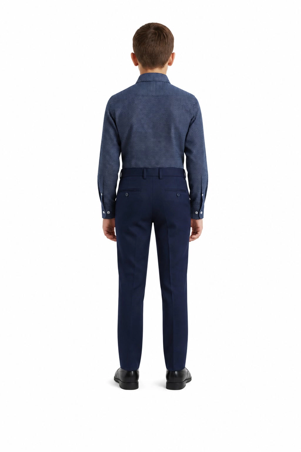 Elie Balleh Boys Slim Fit Honeycomb Button-Down Shirt