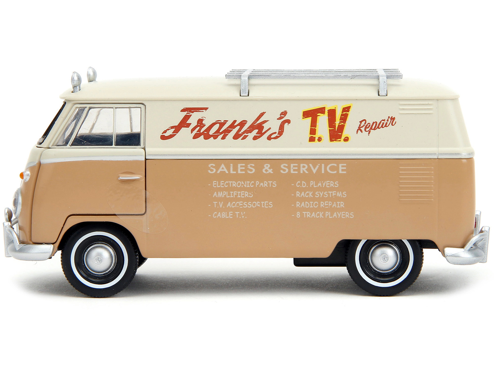 Jada Volkswagen Bus "WheelJack" Tan and Beige "Frank's TV Repair" "Transformers: Rise of the Beasts" (2023)