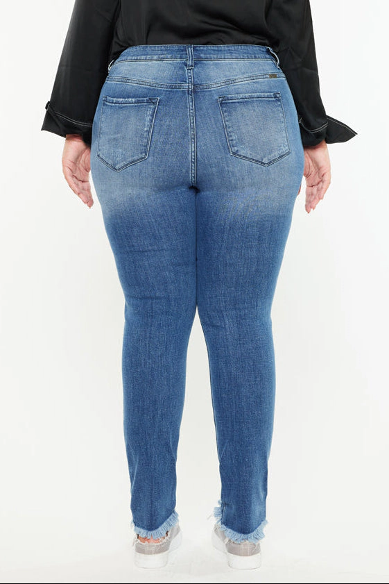 Kancan Women's Plus High Rise Super Skinny Jeans Lynn