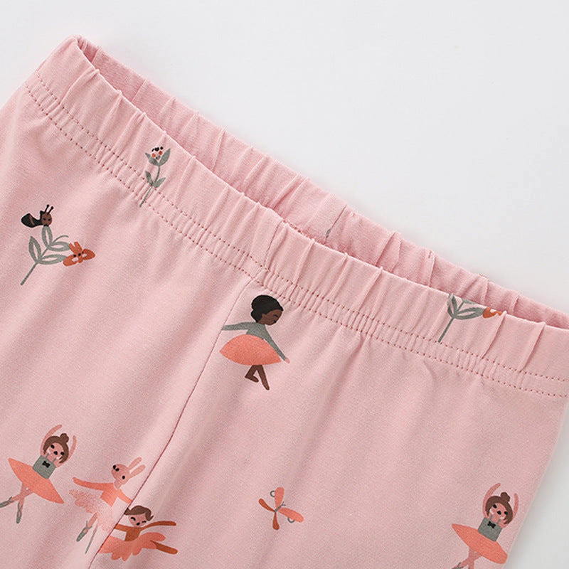MyKids-USA Autumn Arrival Baby Kids Girls Cartoon Ballerina Cute Pants