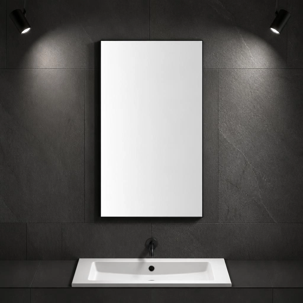 ELEMENT ACE Large Rectangular Framed Bathroom Vanity Mirror