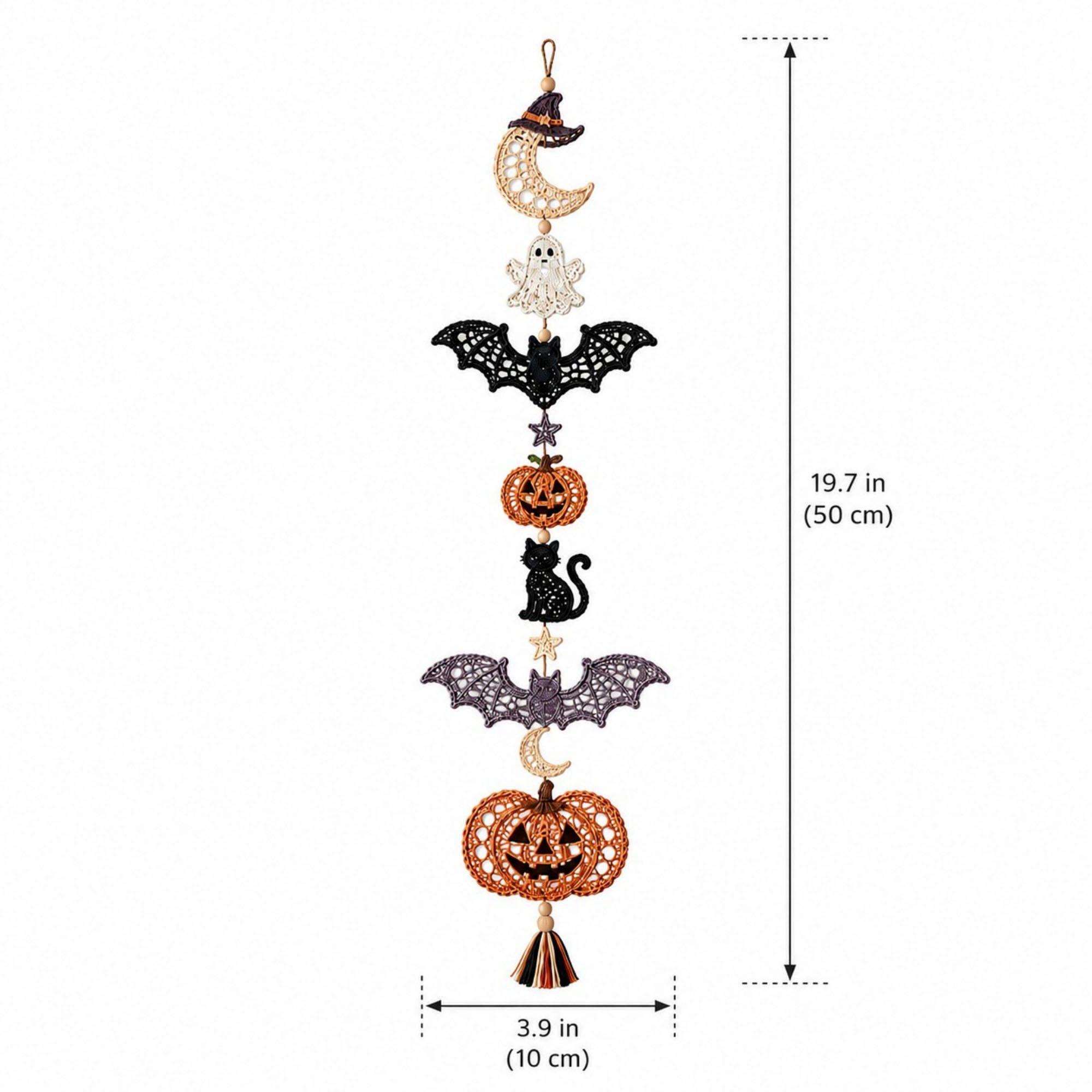 Alilang Halloween Crochet Hanging Ornament DIY Craft Kit