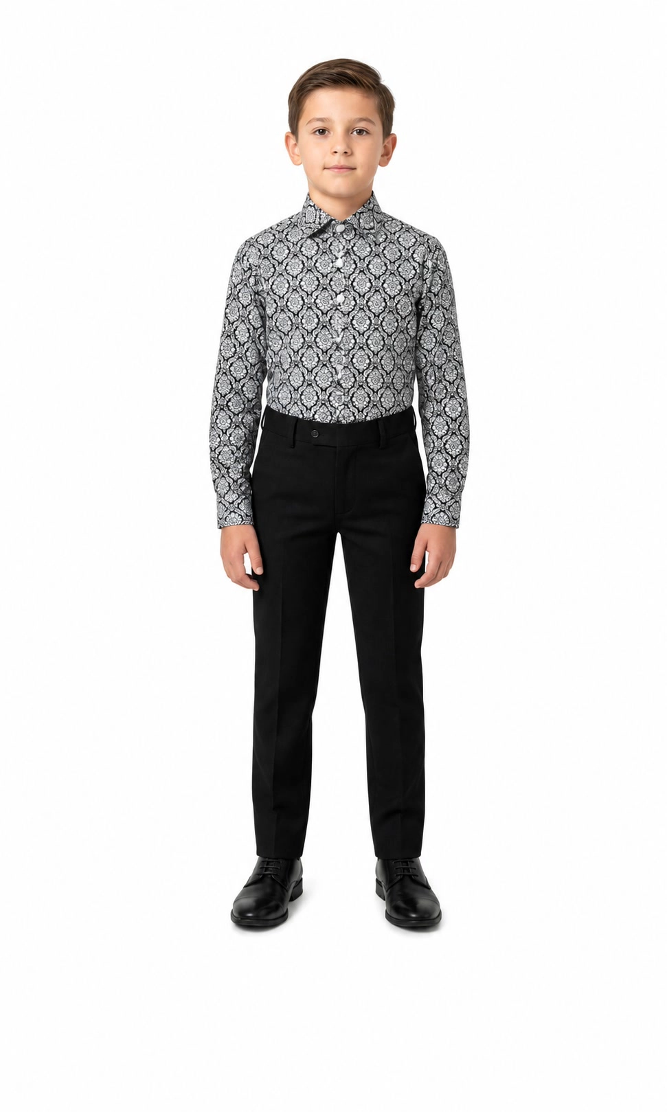 Elie Balleh Boys Slim Fit Button-Down Shirt