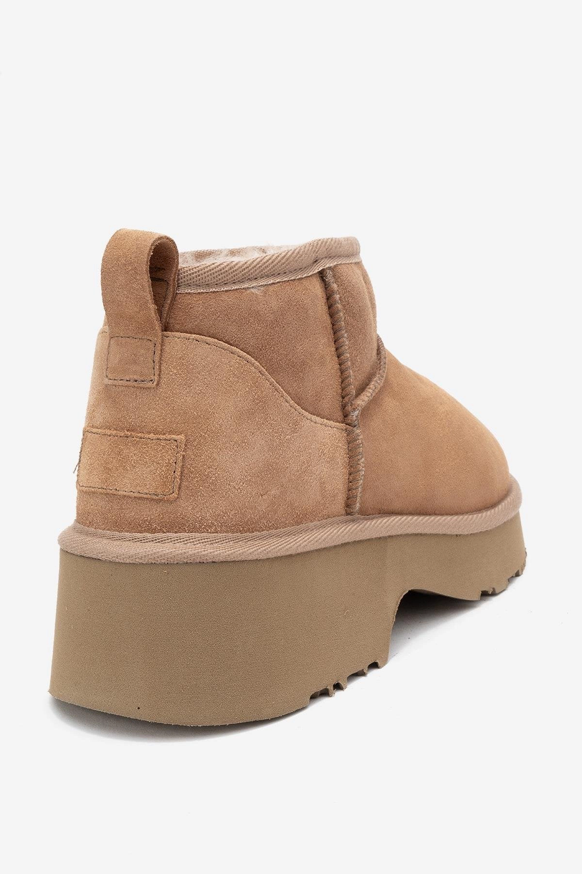 Forever & Always Womens Ary Leather Platform Boots