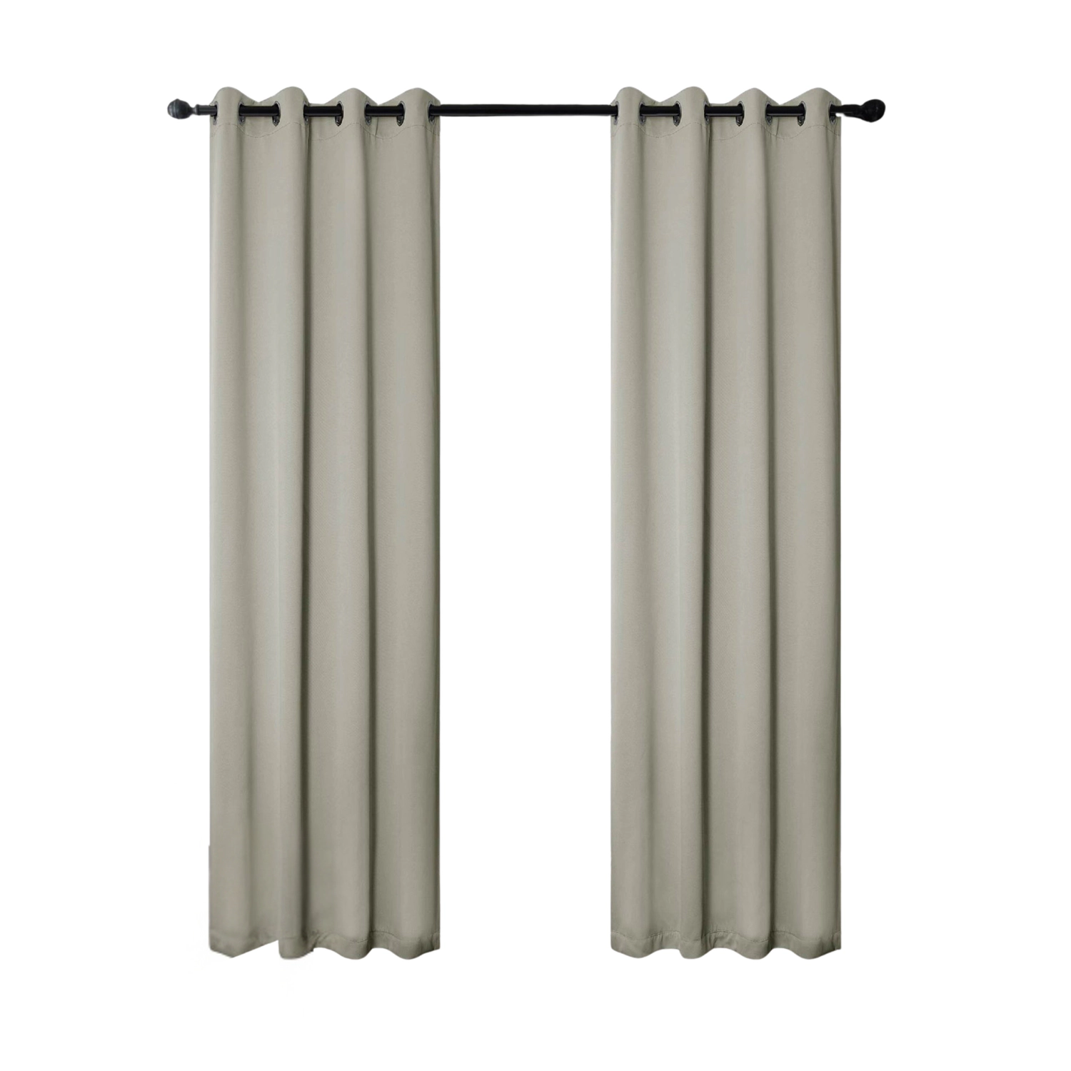 RT Designers Collection 100% Polyester 250 GSM Riley 100% Blackout Grommet Panel 54" x 45" Grey