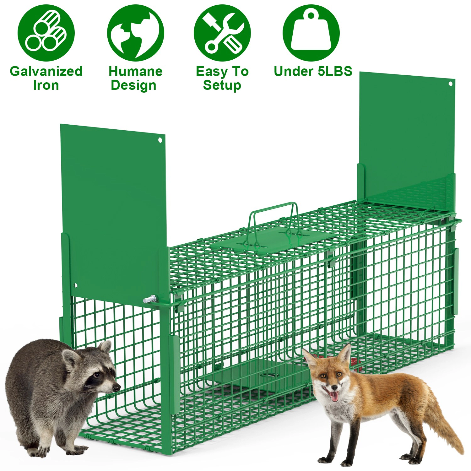 GBruno 40-Inch 2-Door Live Animal Trap Cage