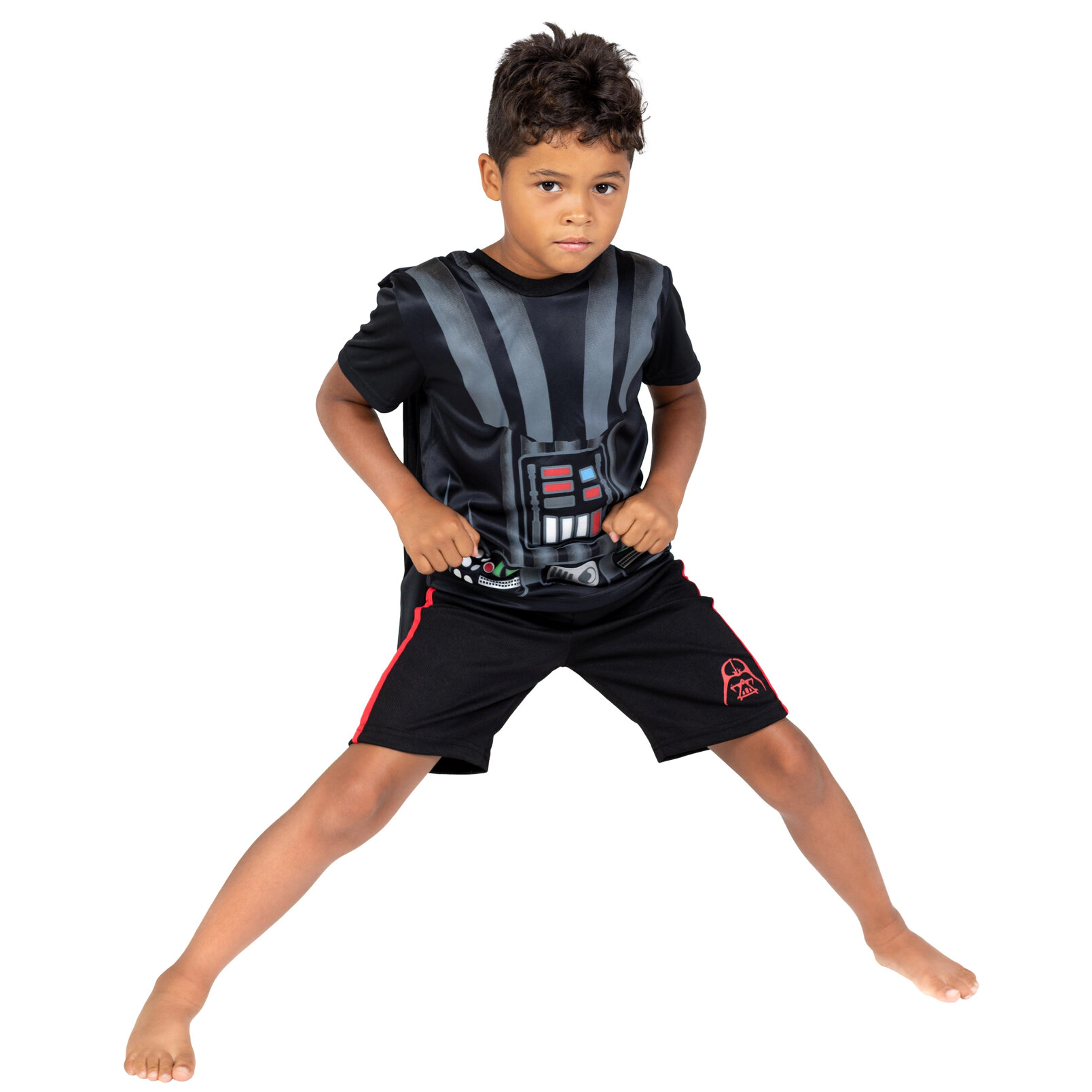 Star Wars Darth Vader Cosplay T-Shirt Shorts and Cape Set