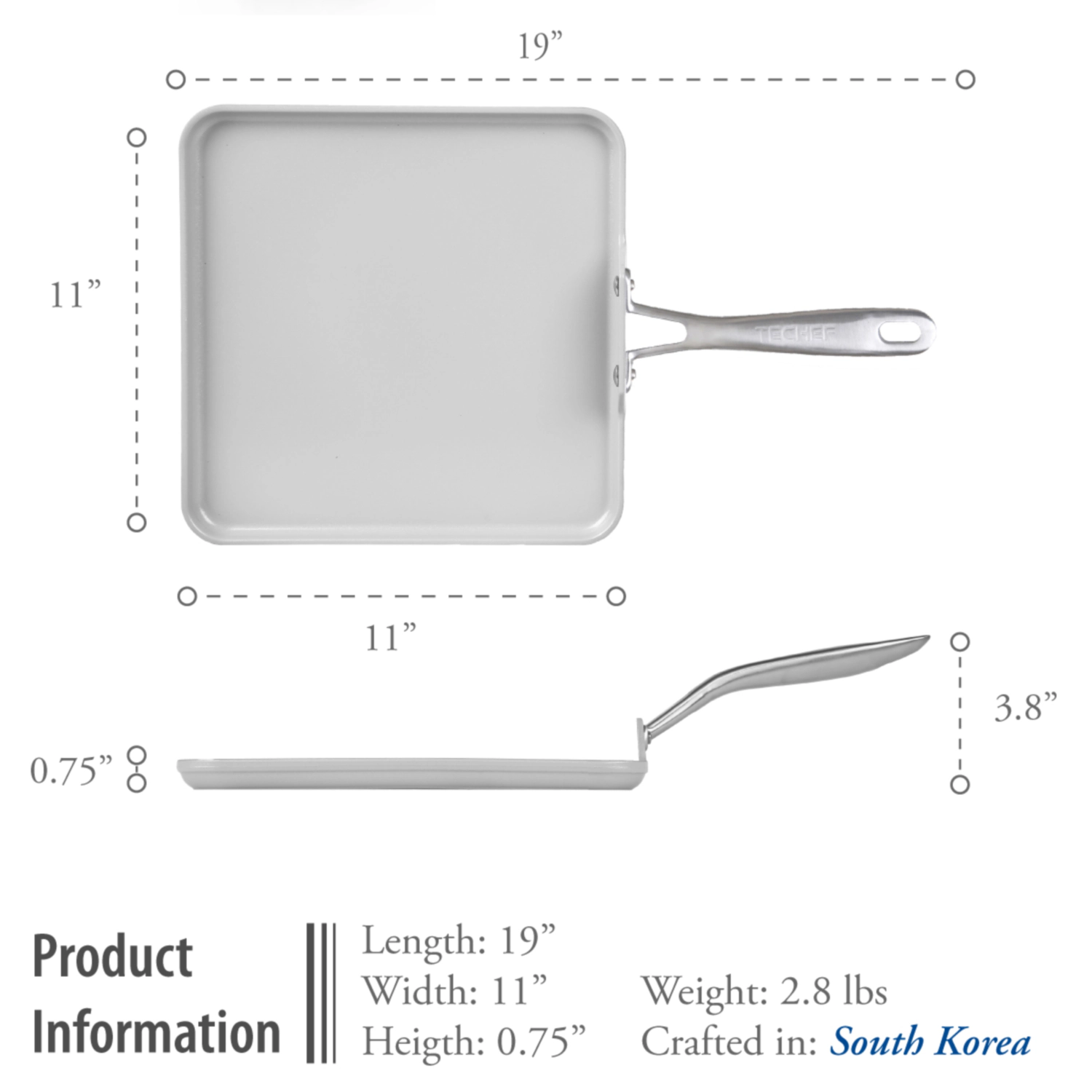 TECHEF - CeraTerra - 11 Inch Griddle Pan