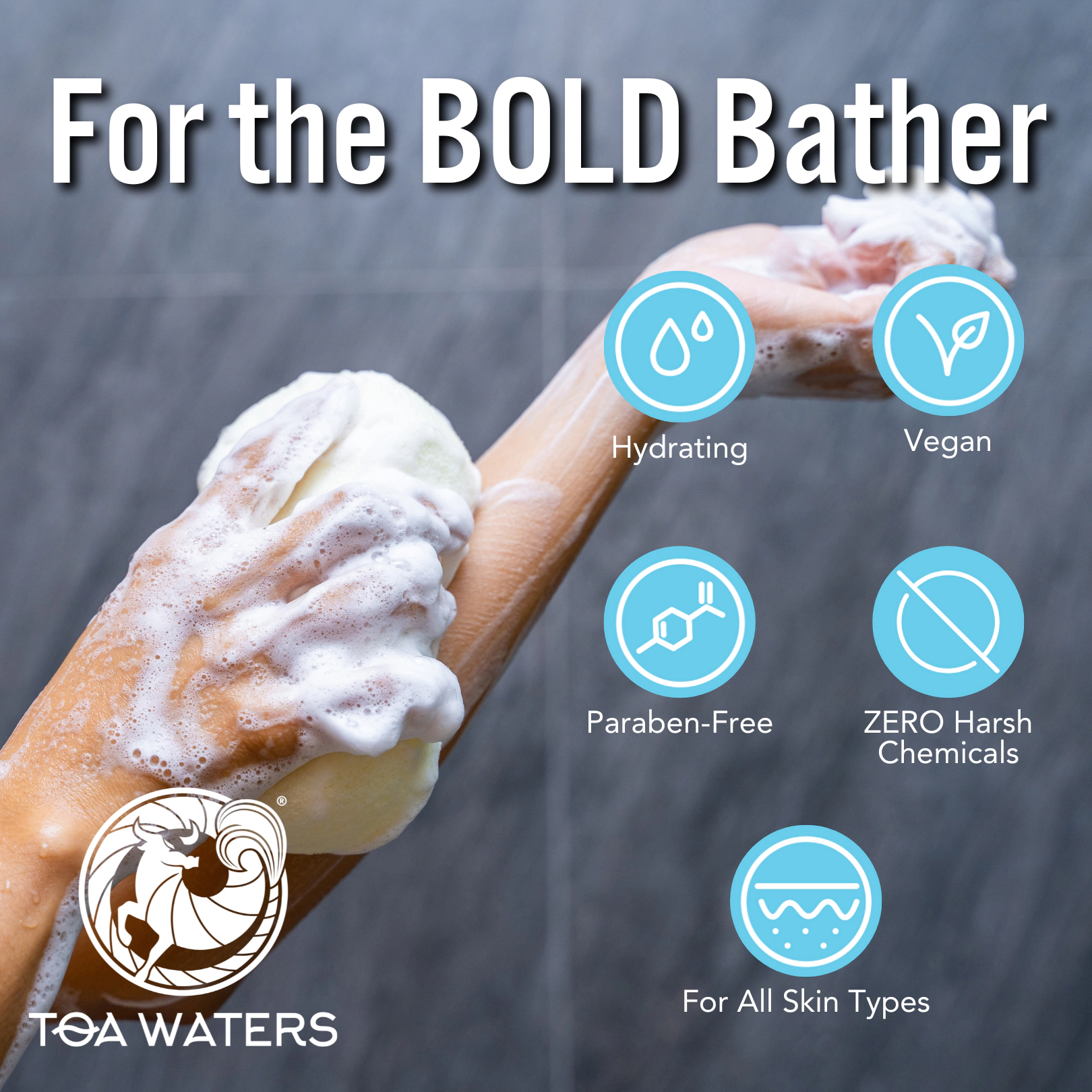 TOA Waters Unisex Body Wash - Caribbean Sands - Mahogany Coconut