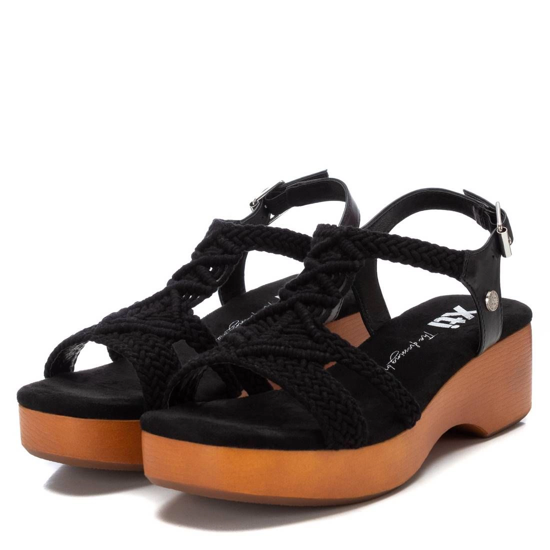 XTI Women's Sandals Open Toe Block Heel, Casual Summer