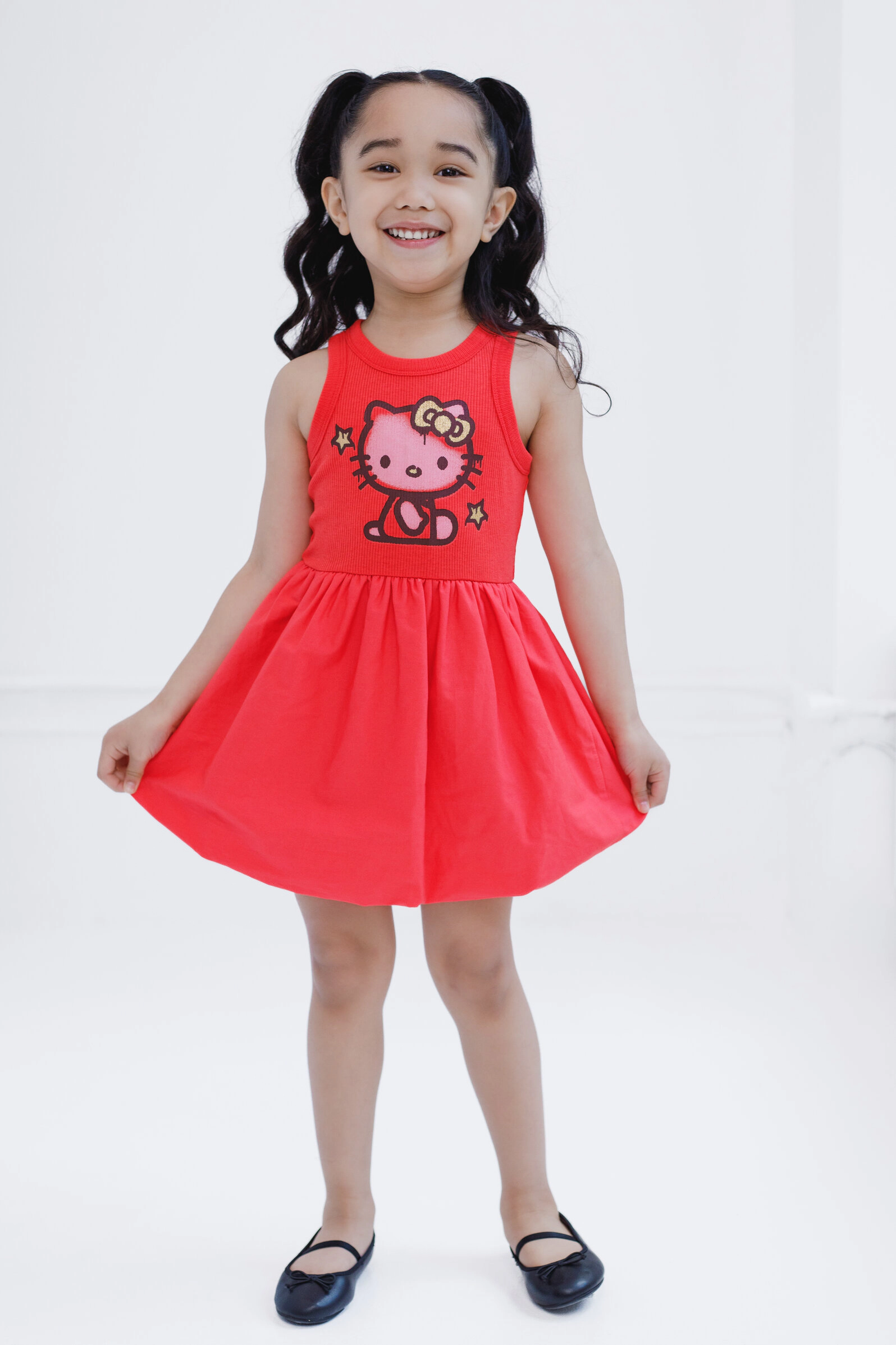 Hello Kitty Girls' Sleeveless Bubble Dress