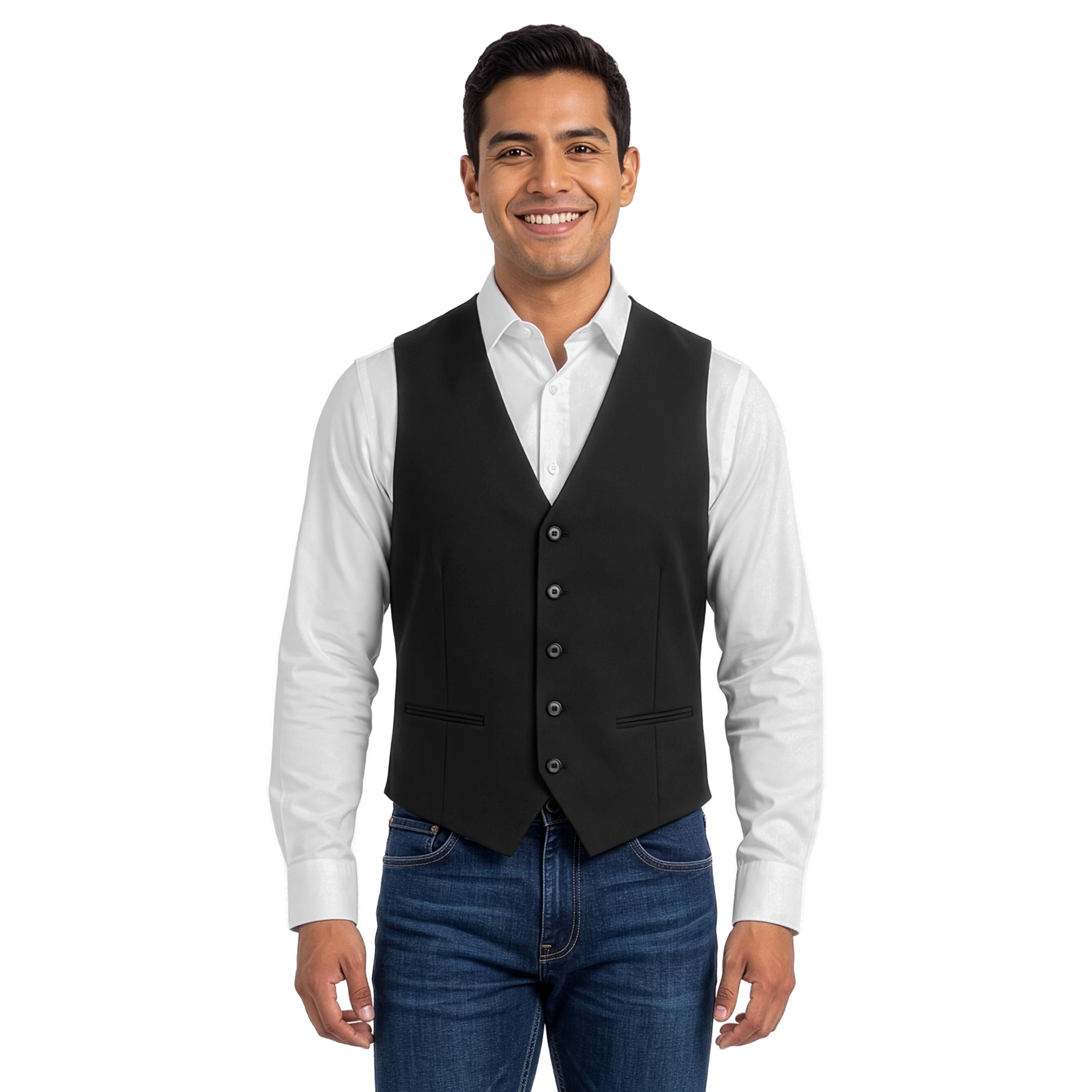 Zegarie Men's Tailored Fit Suit Separates Vest Only