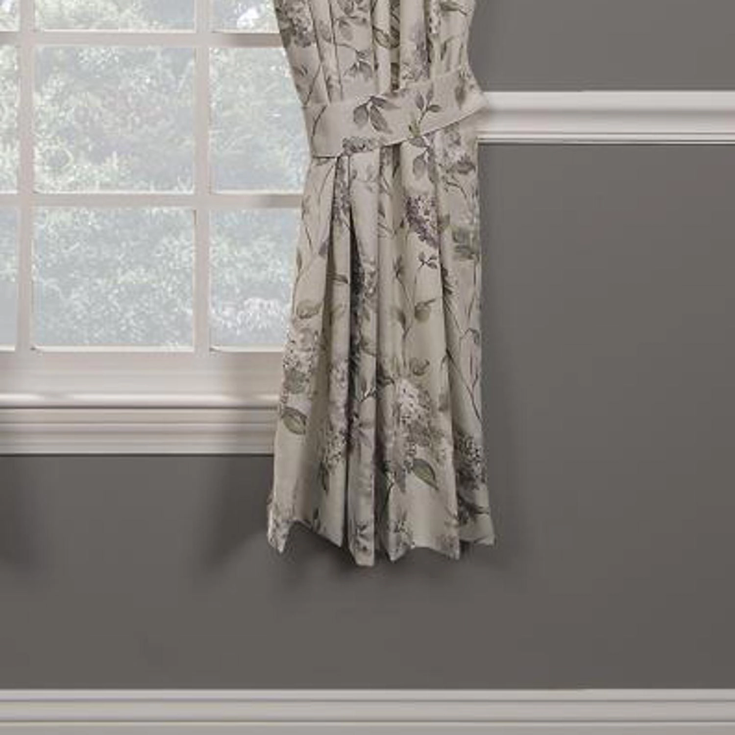 Ellis Curtain Abigail High Quality Window Rod Pocket Panel Pairs With 2 Tie Backs - 2-Piece - 90x84