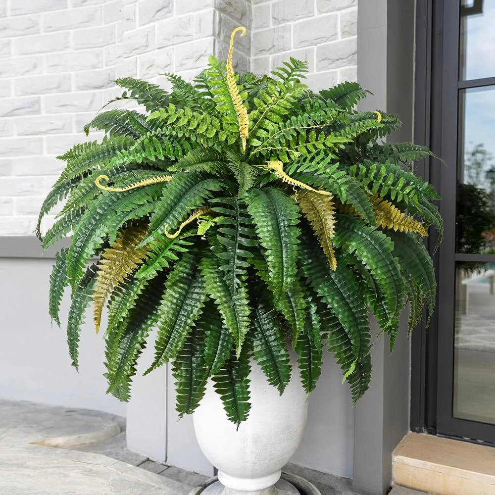 Majestic Crafters UV Resistant XXL Artificial Boston Ferns