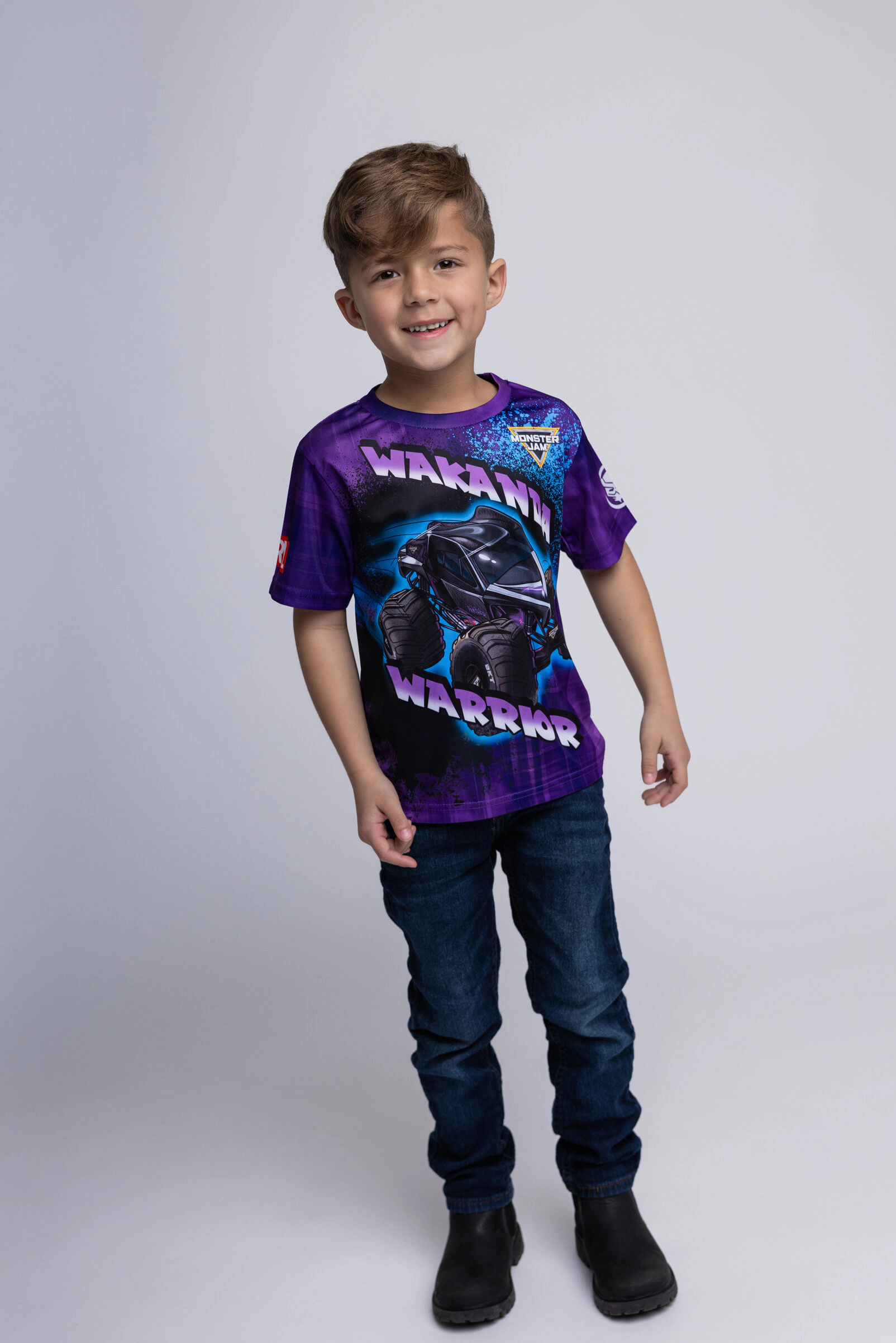 Monster Jam Matching Family Athletic Short Sleeve T-Shirt